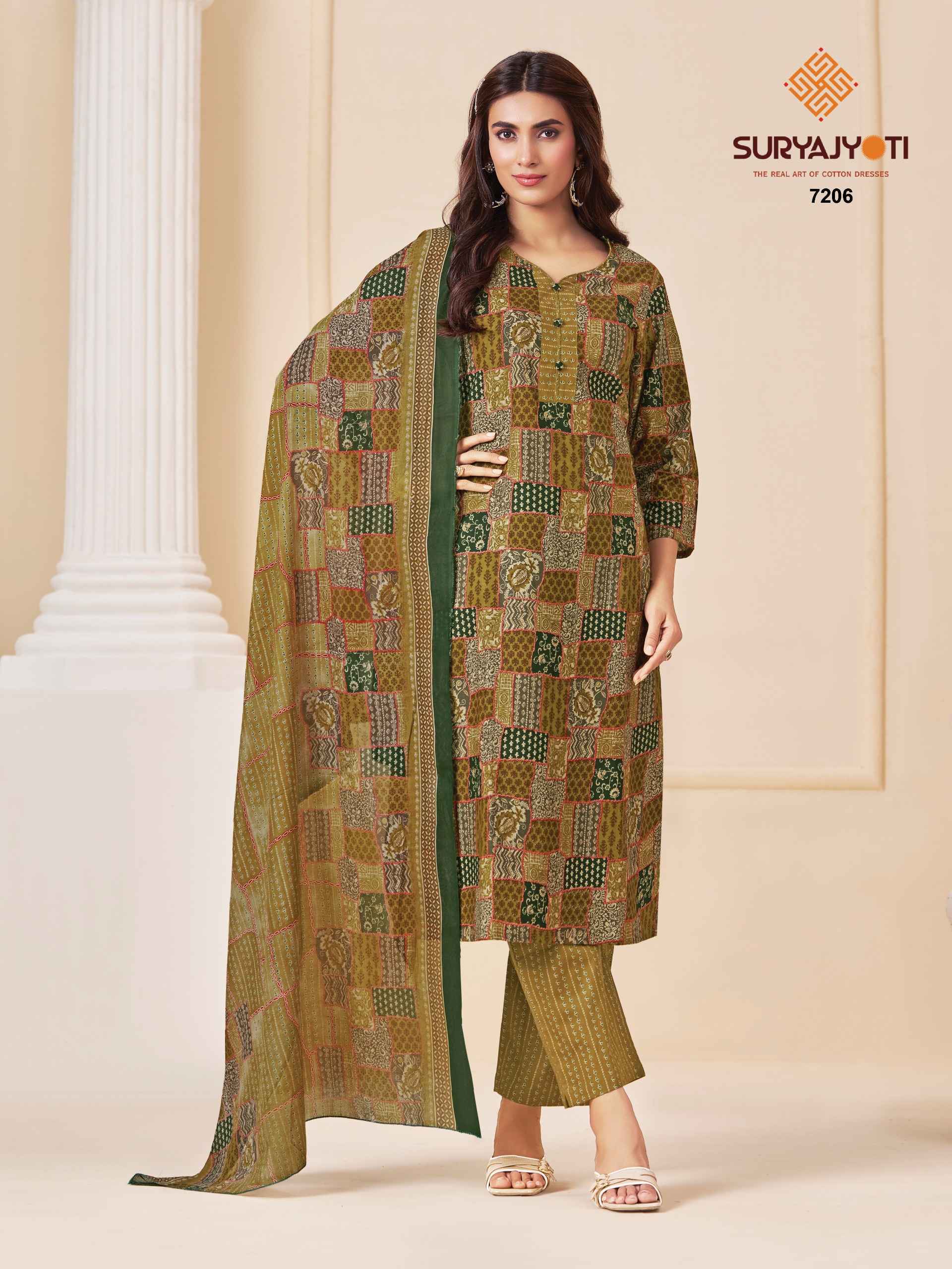 Suryajyoti Trendy Cotton Vol-72 Cotton Dress Material (20 pcs Catalogue)