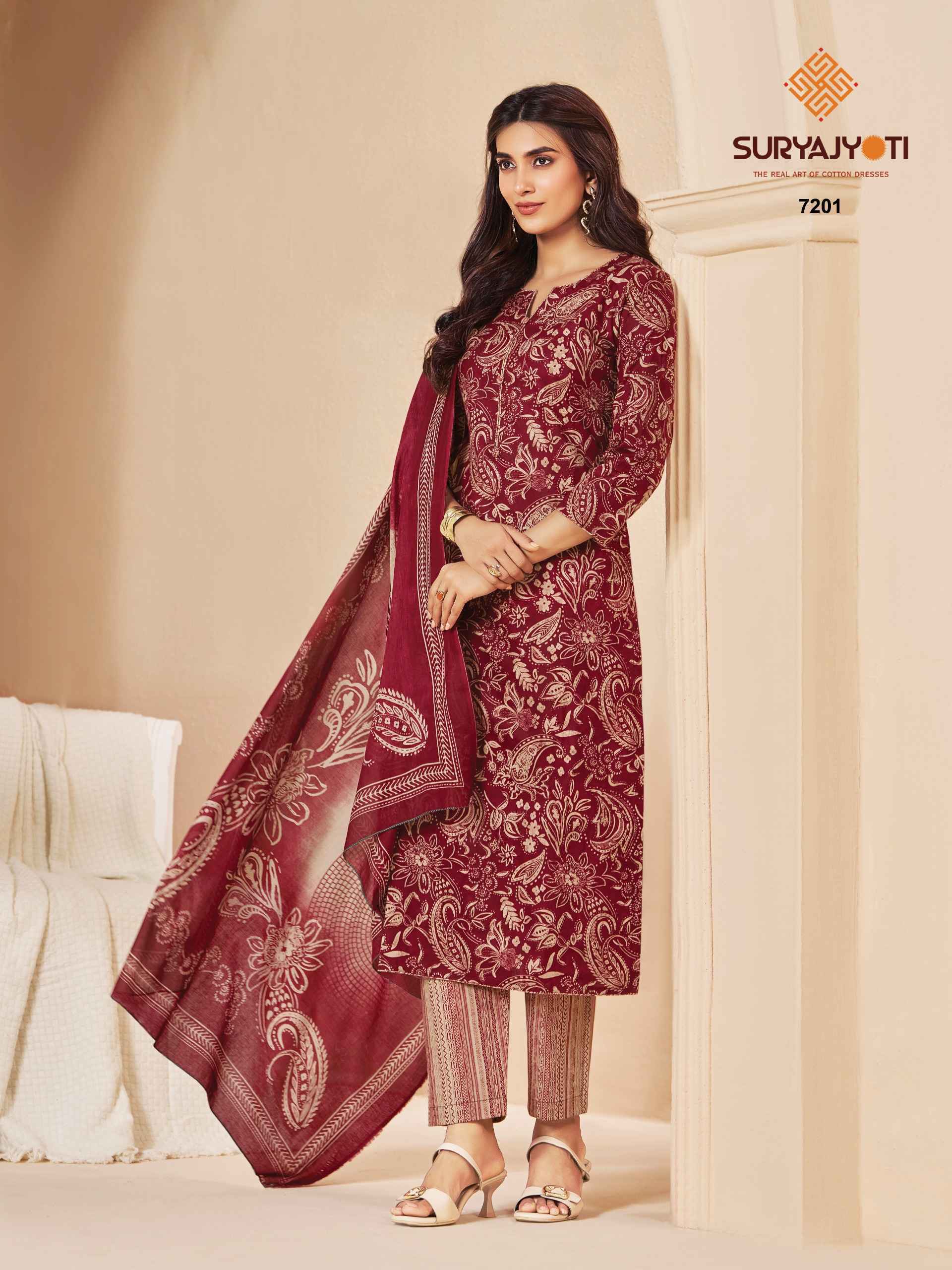 Suryajyoti Trendy Cotton Vol-72 Cotton Dress Material (20 pcs Catalogue)