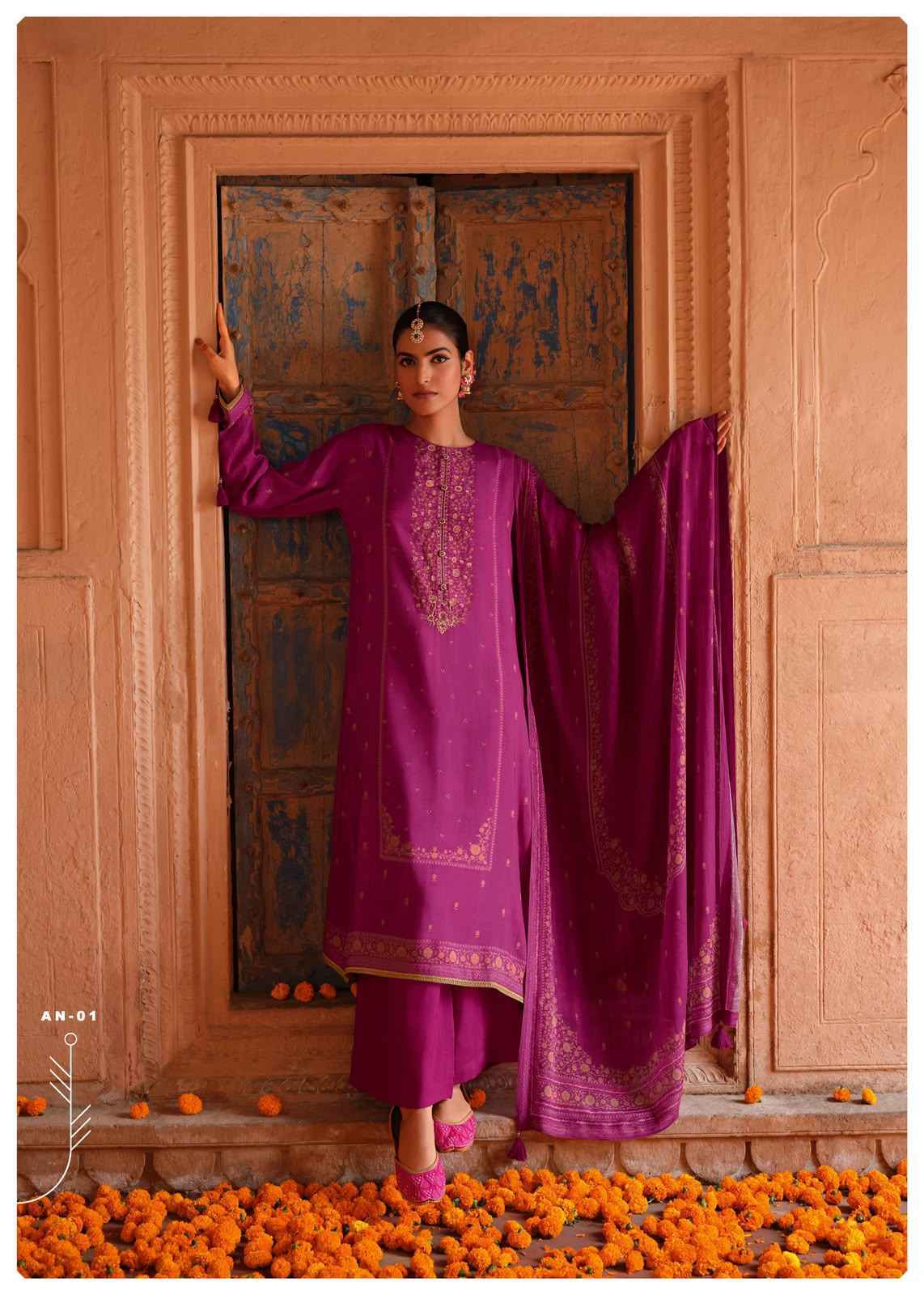 Varshaa Arnica Muslin Dress Material 4 pcs Catalogue