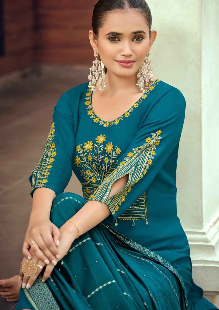 Woodee Nikhaar Rayon Readymade Suit (6 pcs Catalogue)