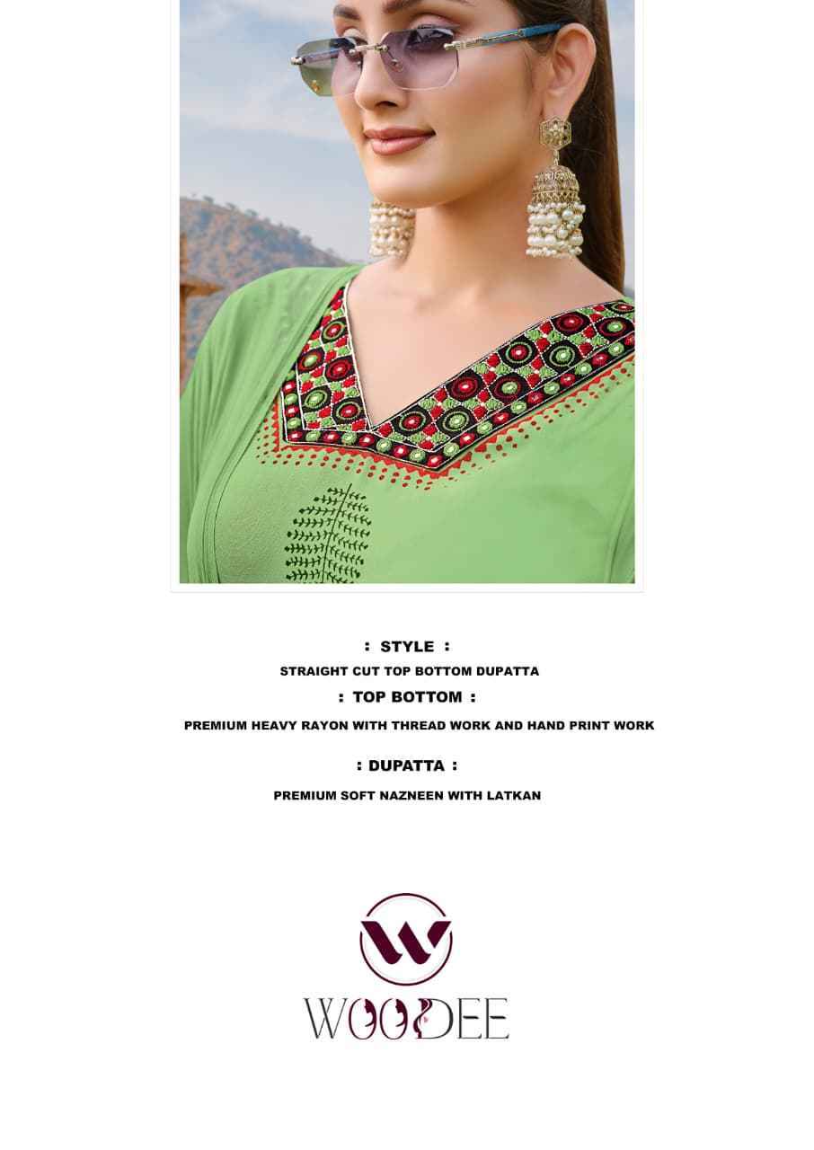 Woodee Noor Rayon Kurti Combo 6 pcs Catalogue