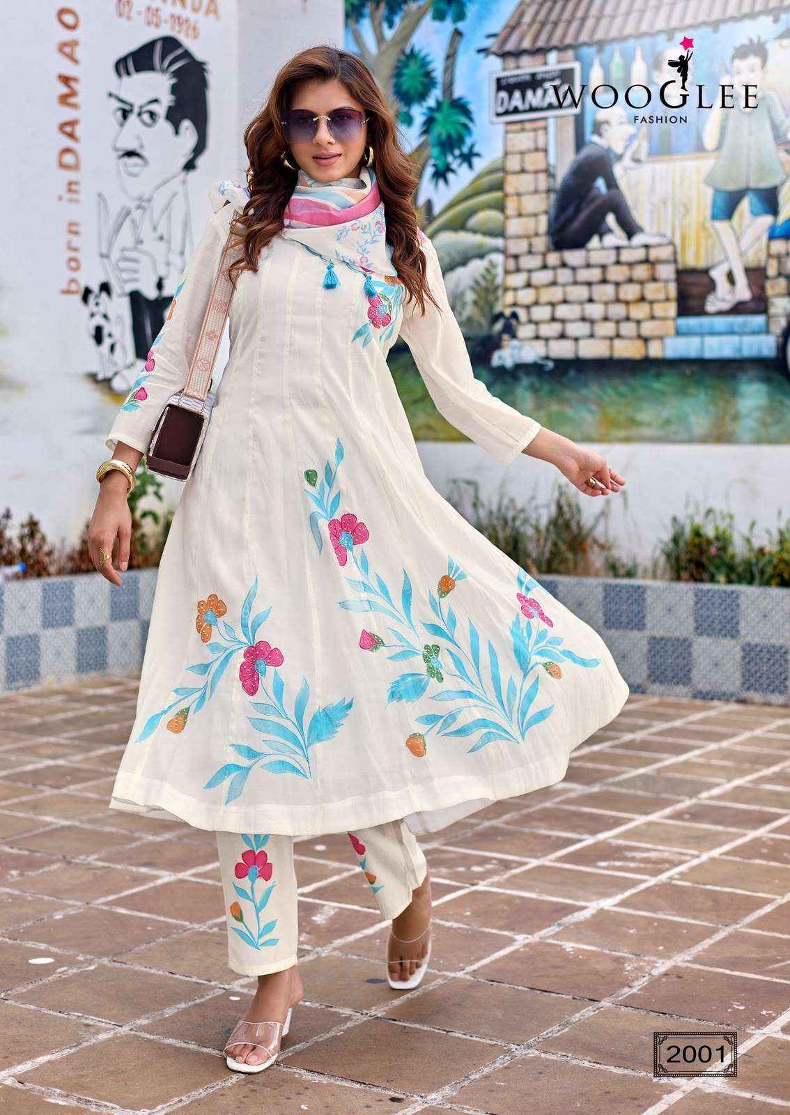 Wooglee Varnika Chanderi Silk Kurti Combo 4 pcs Catalogue