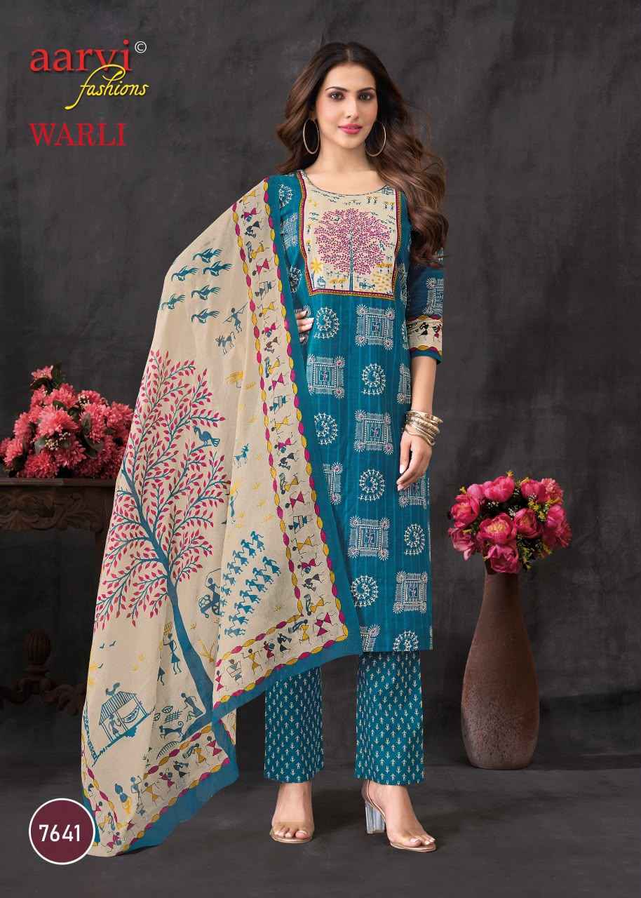 Aarvi Fashion Warli Vol 1 Radymade Cotton Dress 8 pcs Catalogue