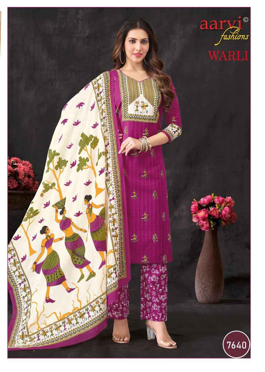 Aarvi Fashion Warli Vol 1 Radymade Cotton Dress 8 pcs Catalogue