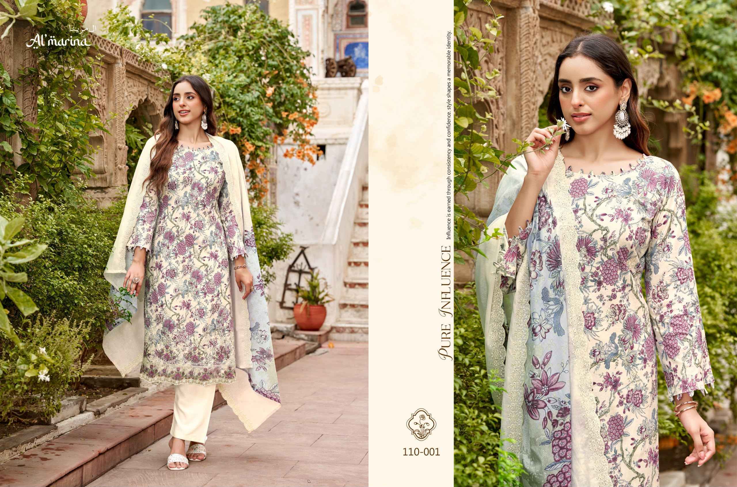 Al Marina Chikankari Vol 6 Cotton Dress Material 6 pcs Catalogue