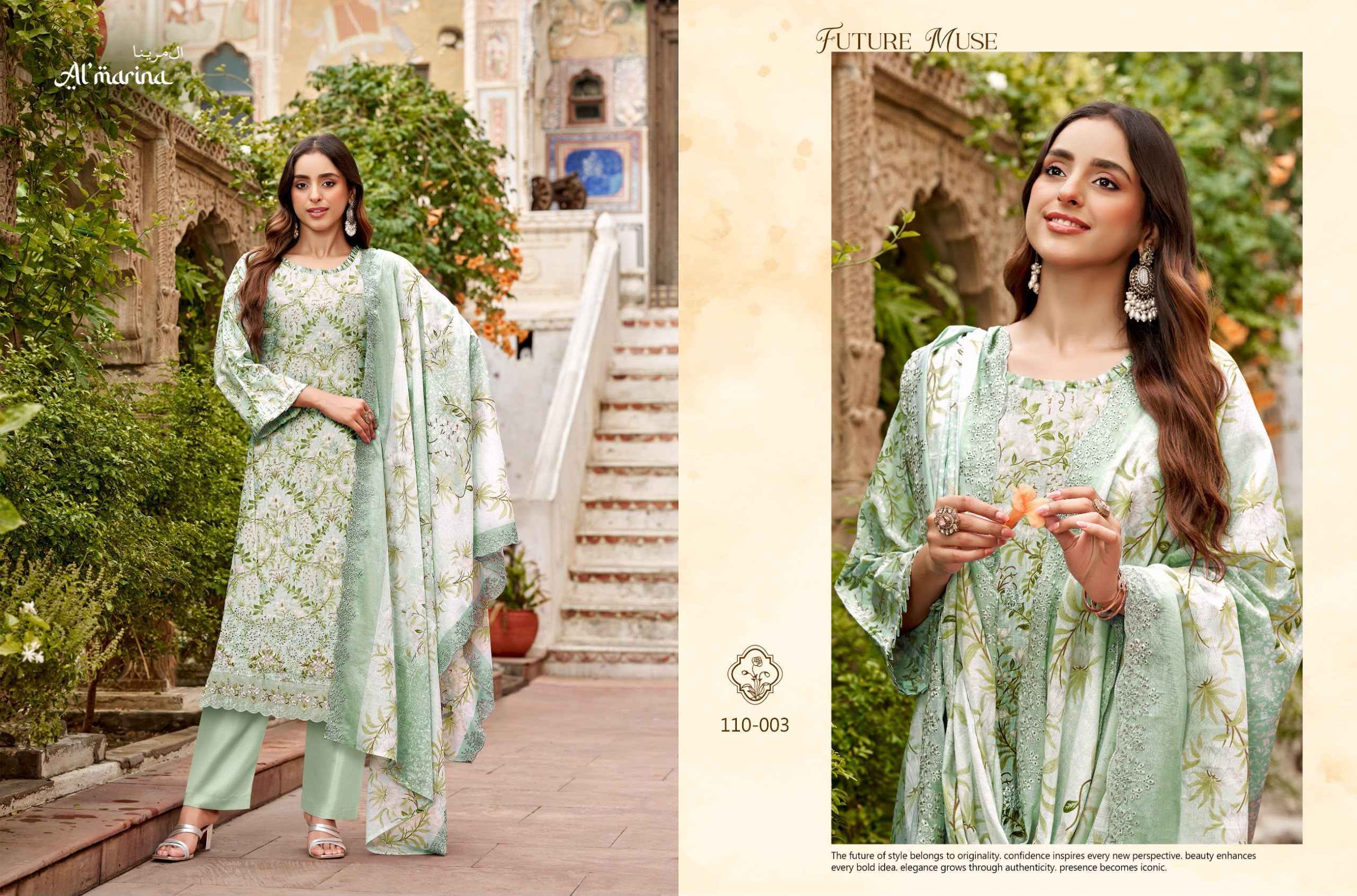 Al Marina Chikankari Vol 6 Cotton Dress Material 6 pcs Catalogue