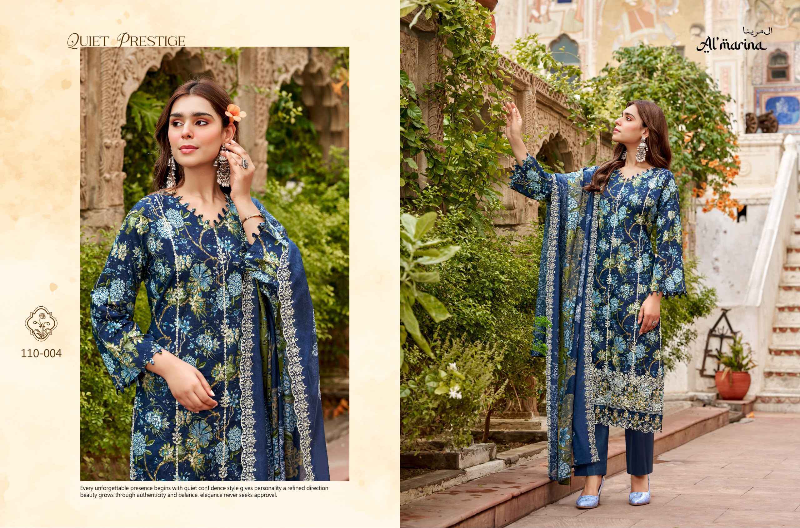 Al Marina Chikankari Vol 6 Cotton Dress Material 6 pcs Catalogue