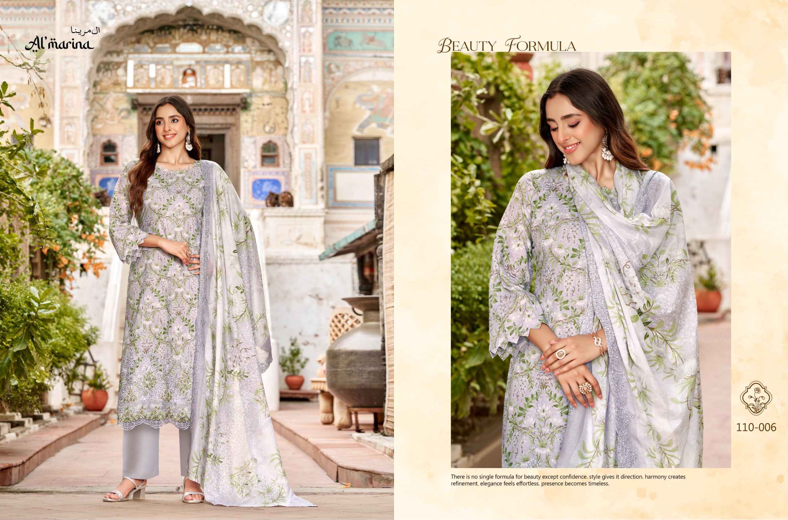 Al Marina Chikankari Vol 6 Cotton Dress Material 6 pcs Catalogue