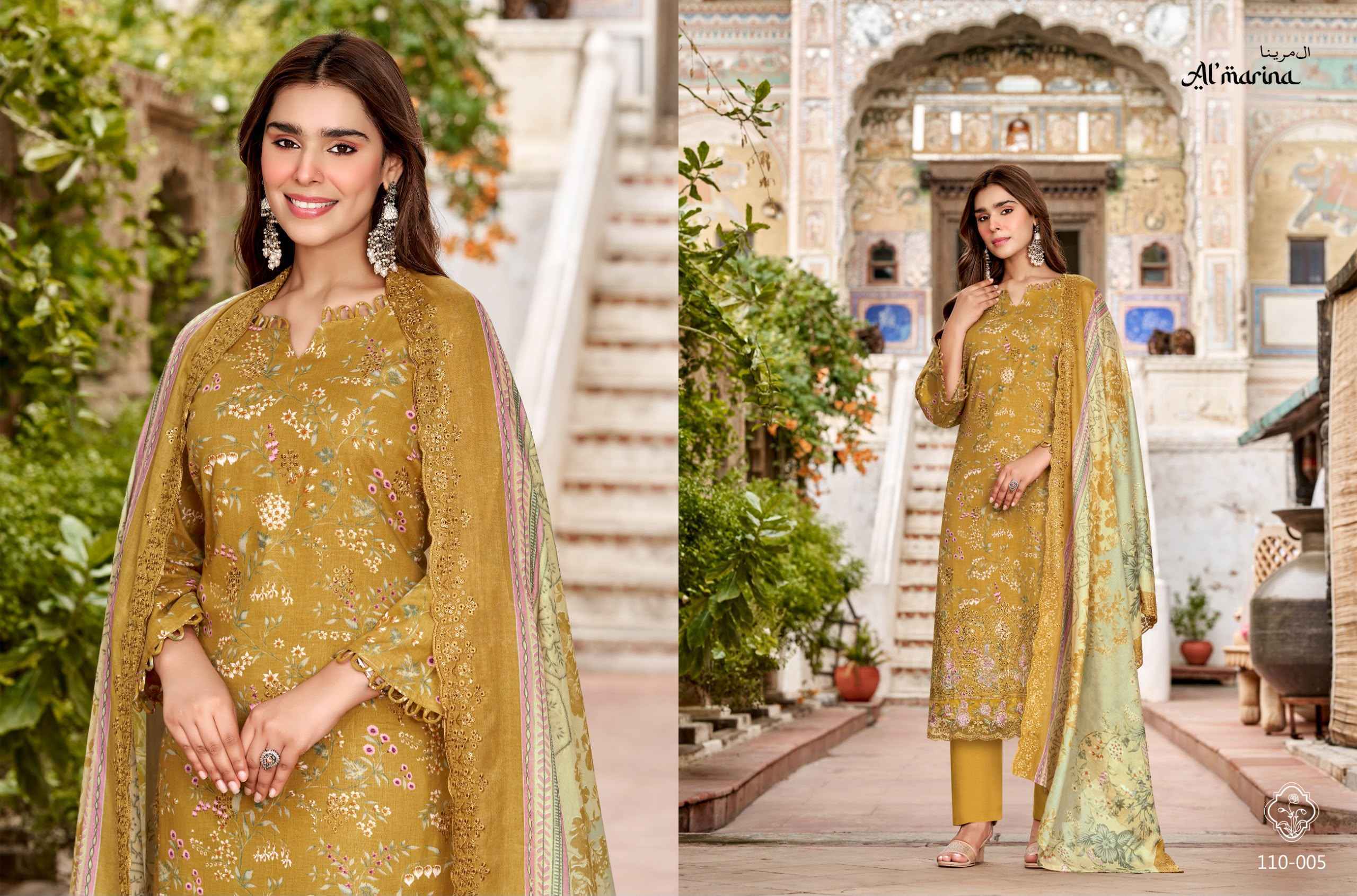 Al Marina Chikankari Vol 6 Cotton Dress Material 6 pcs Catalogue