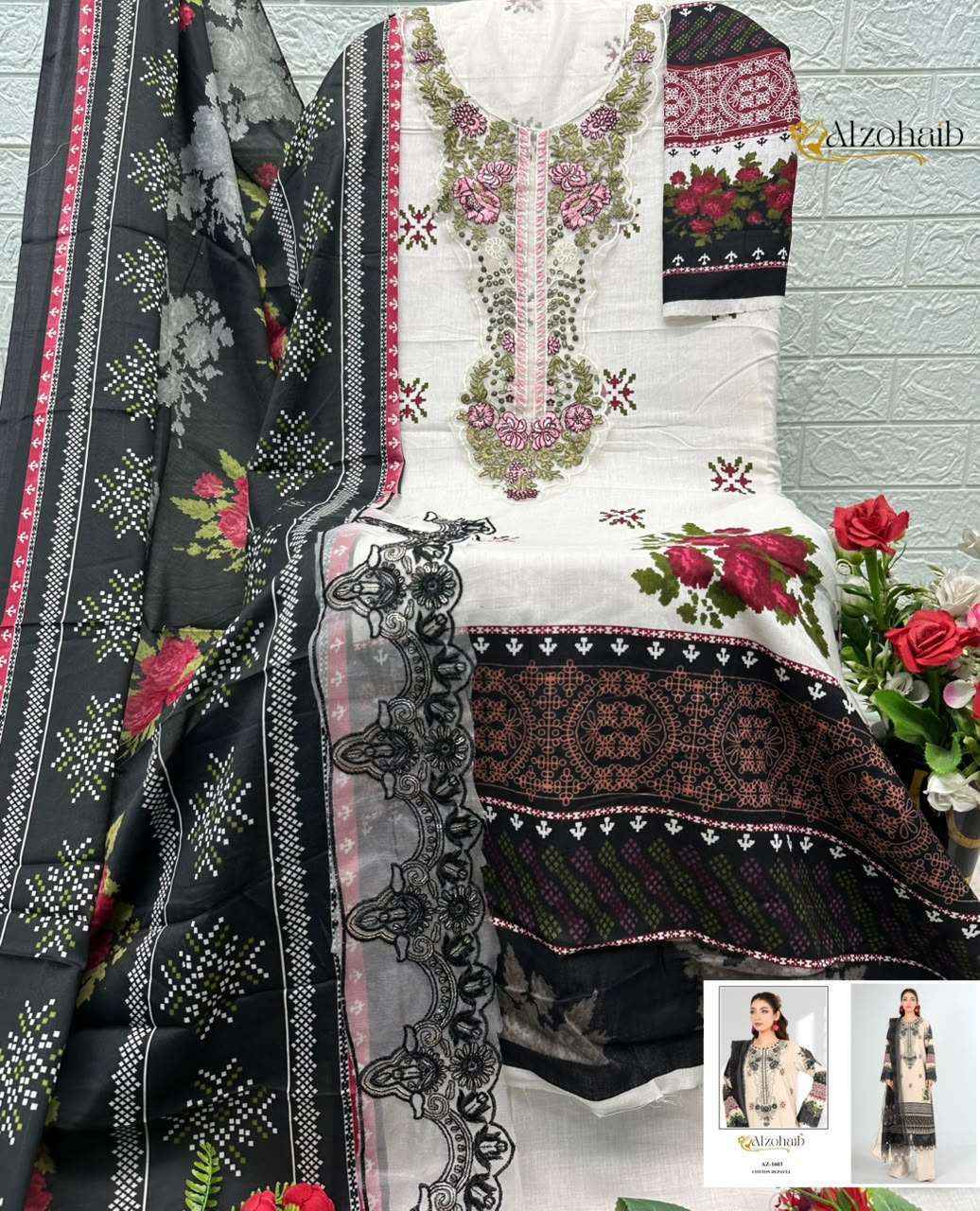 Al Zohaib Anisa Vol 2 Cotton Dress Material 4 pcs Catalogue