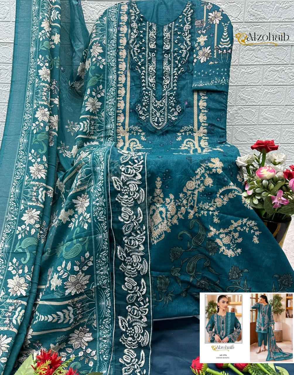 Al Zohaib Noura Vol 1 Cotton Dress Material 4 pcs Catalogue