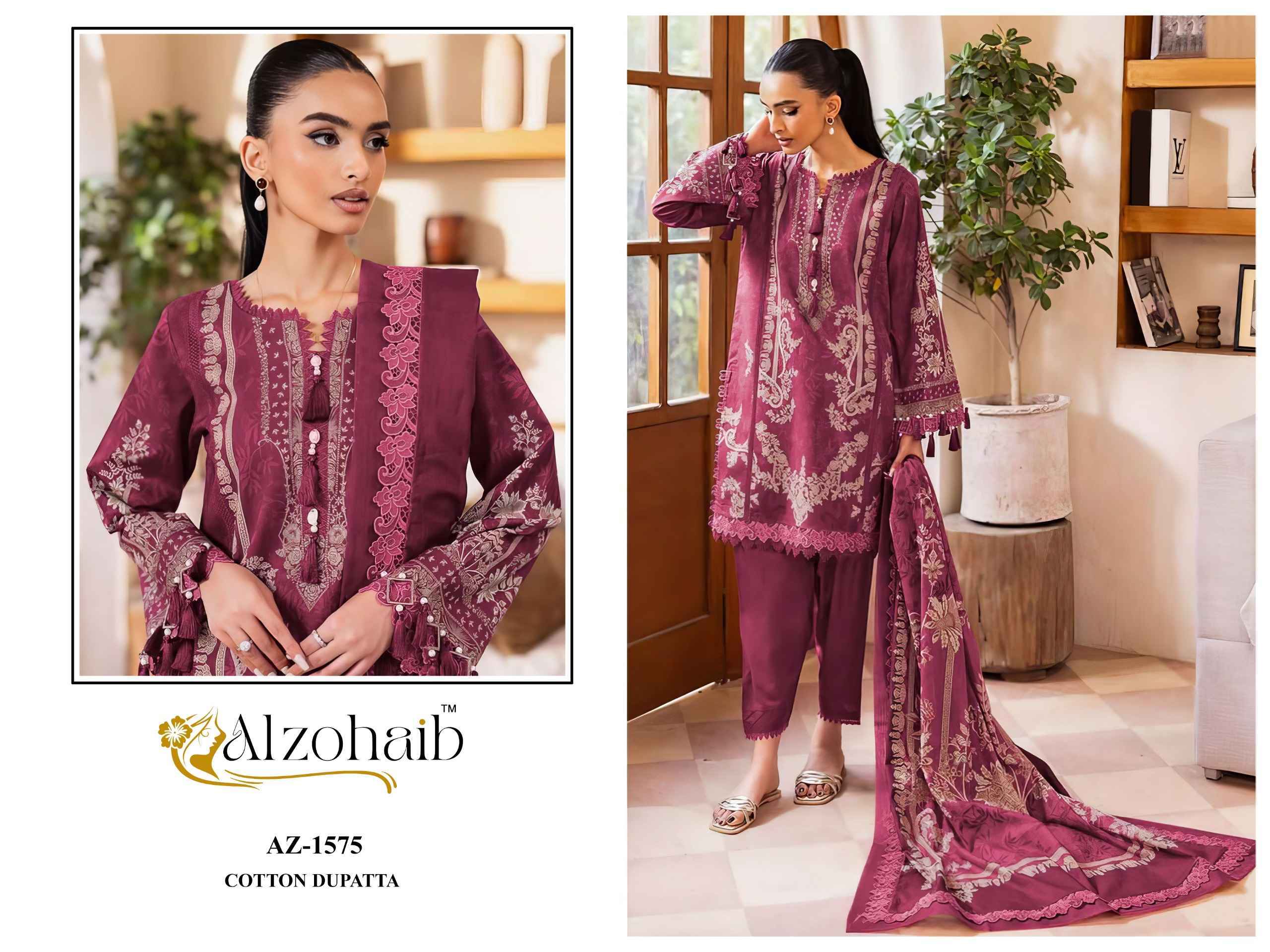 Al Zohaib Noura Vol 1 Cotton Dress Material 4 pcs Catalogue