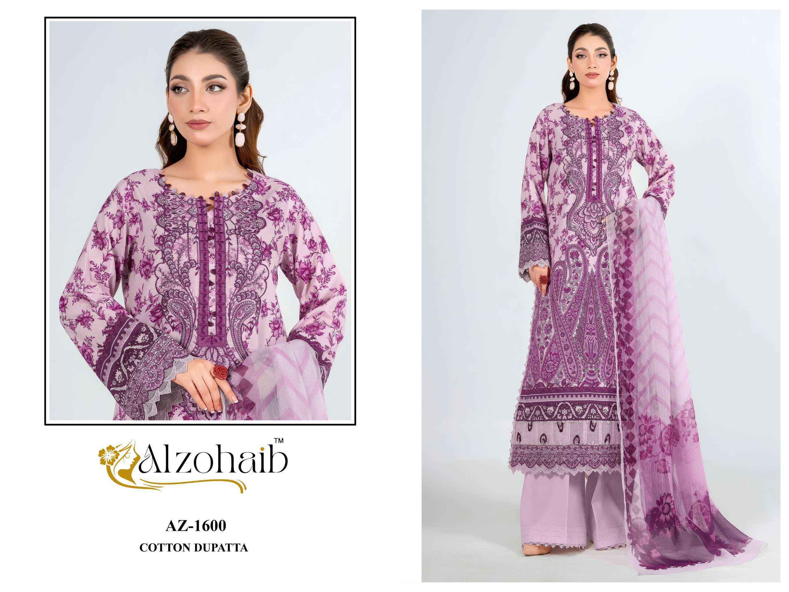 Al Zohaib Noura Vol 2 Cotton Dress Material 4 pcs Catalogue