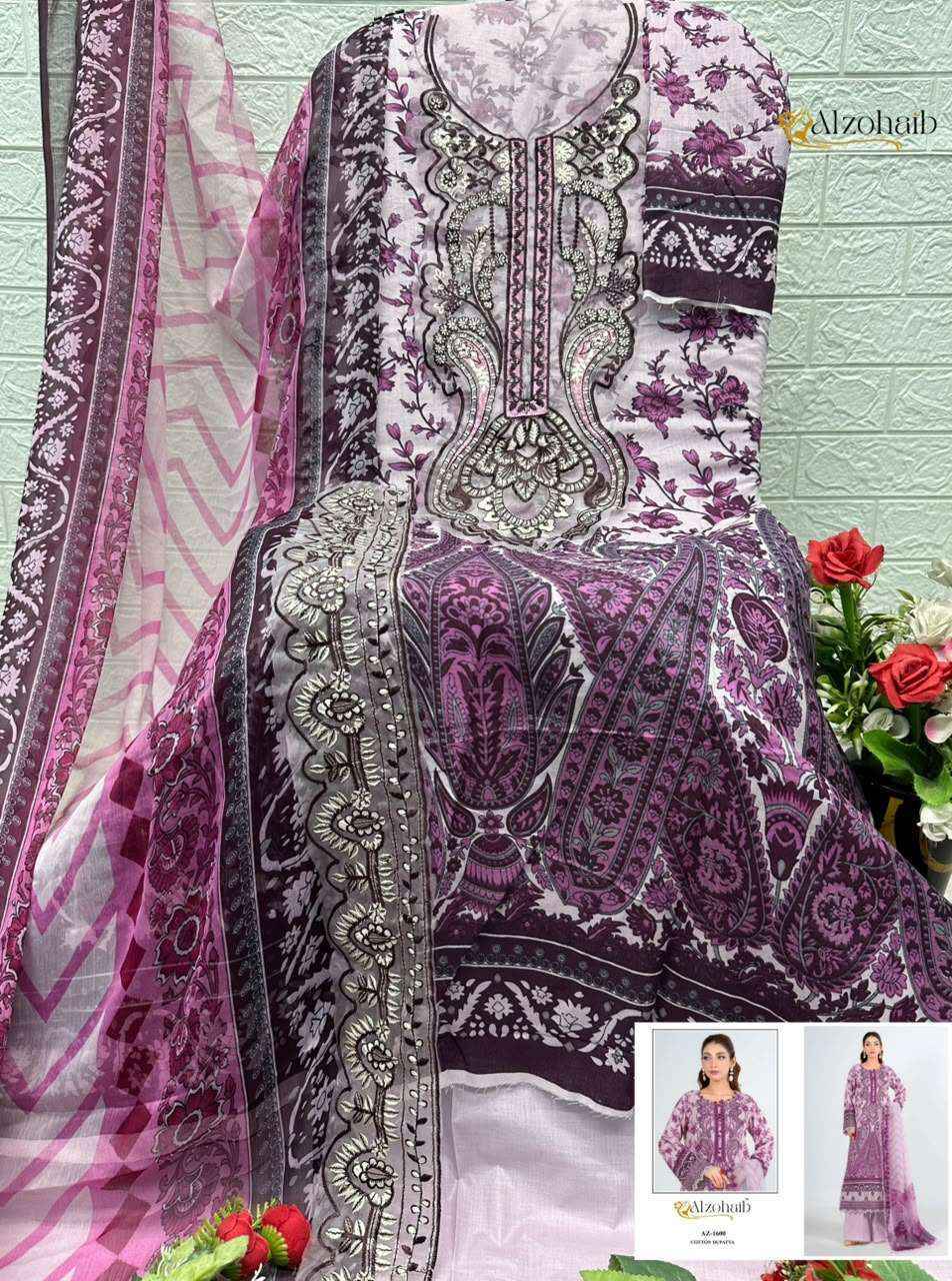 Al Zohaib Noura Vol 2 Cotton Dress Material 4 pcs Catalogue