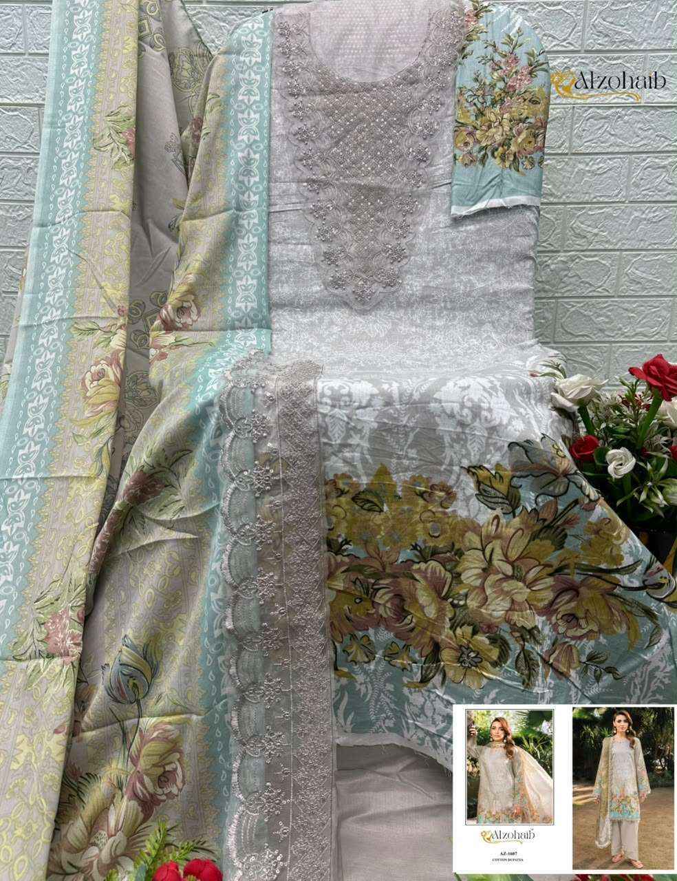 Al Zohaib Noura Vol 2 Cotton Dress Material 4 pcs Catalogue