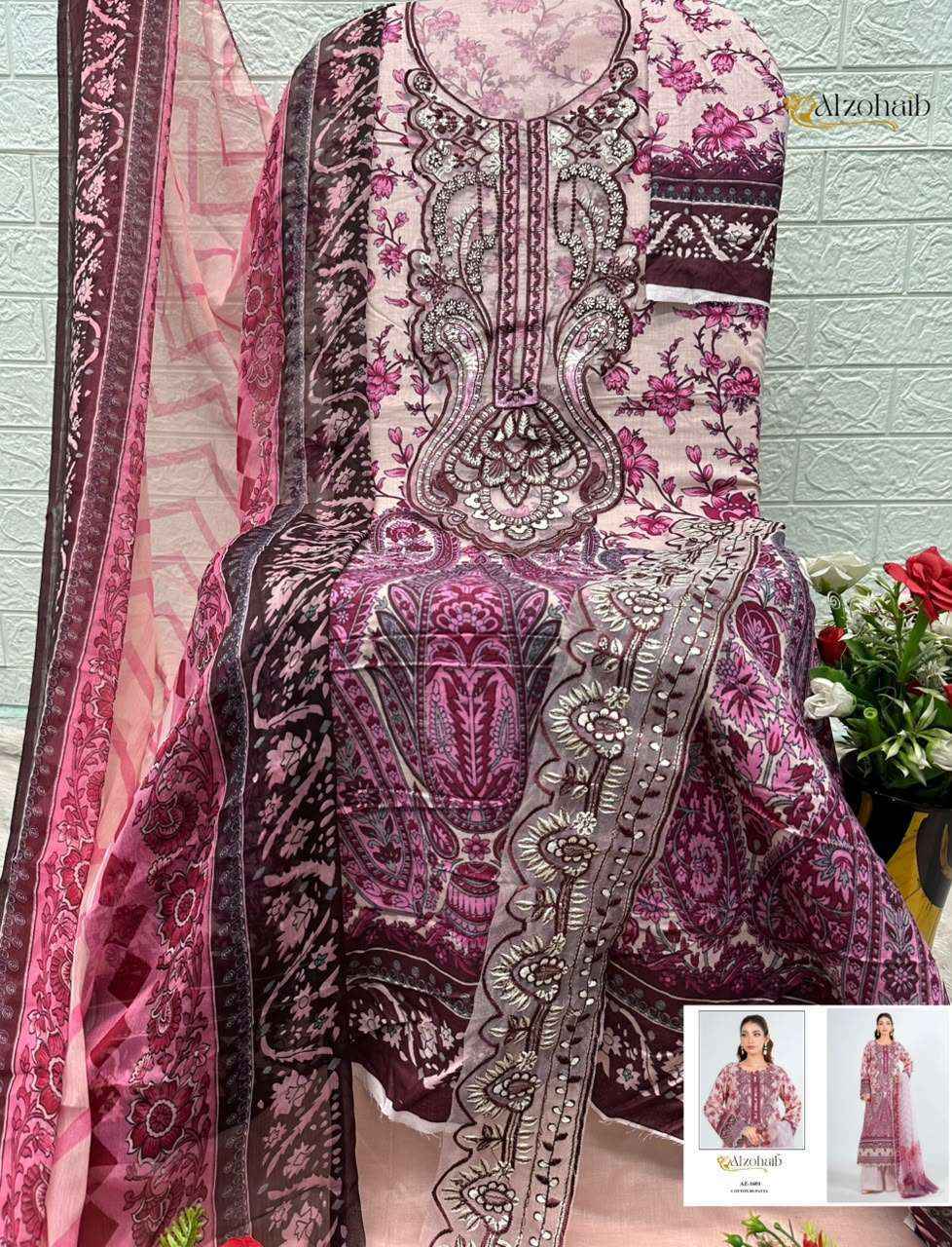 Al Zohaib Noura Vol 2 Cotton Dress Material 4 pcs Catalogue