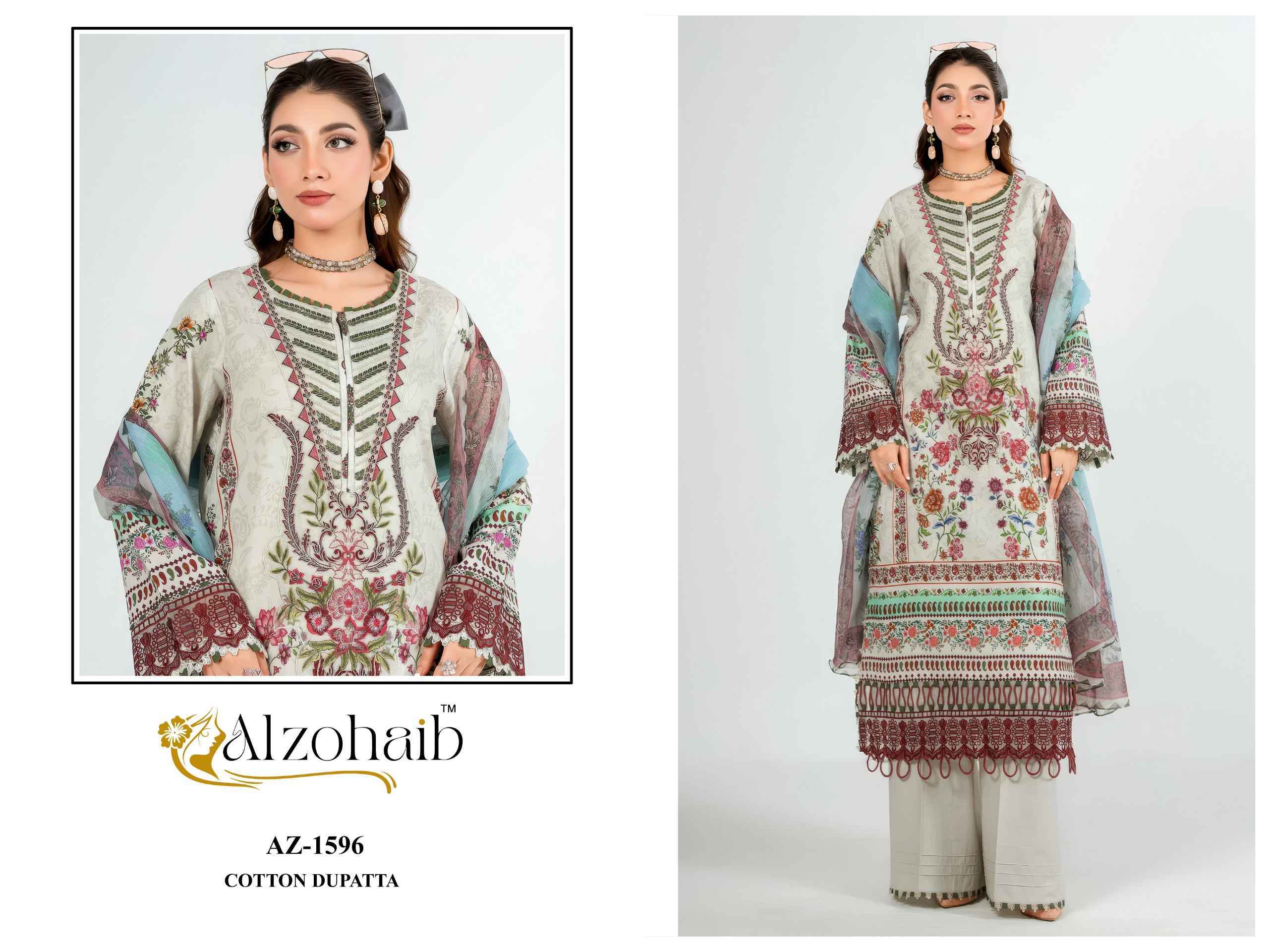 Al Zohaib Nura Vol 1 Cotton Dress Material 4 pcs Catalogue