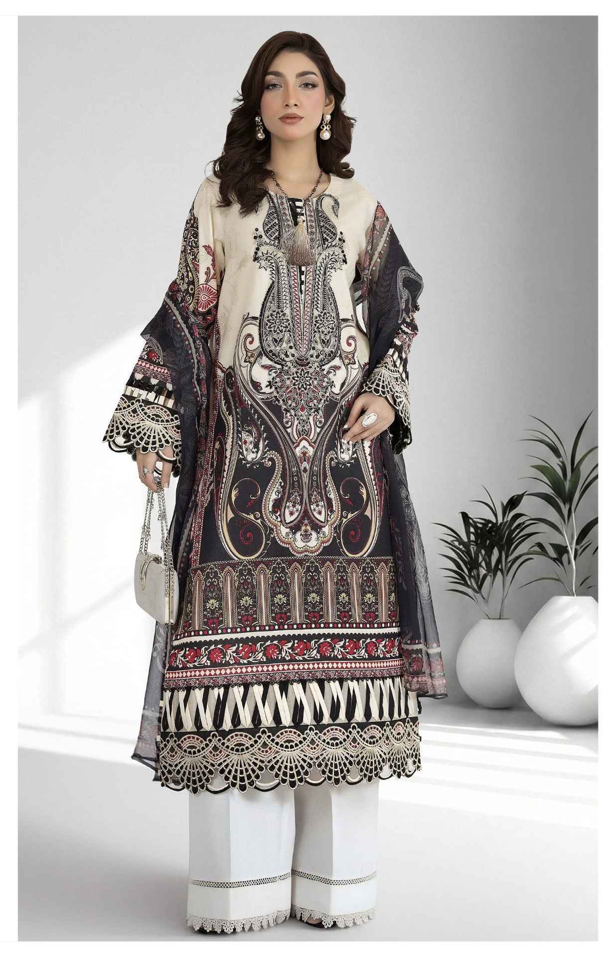 Al Zohaib Nura Vol 1 Cotton Dress Material 4 pcs Catalogue