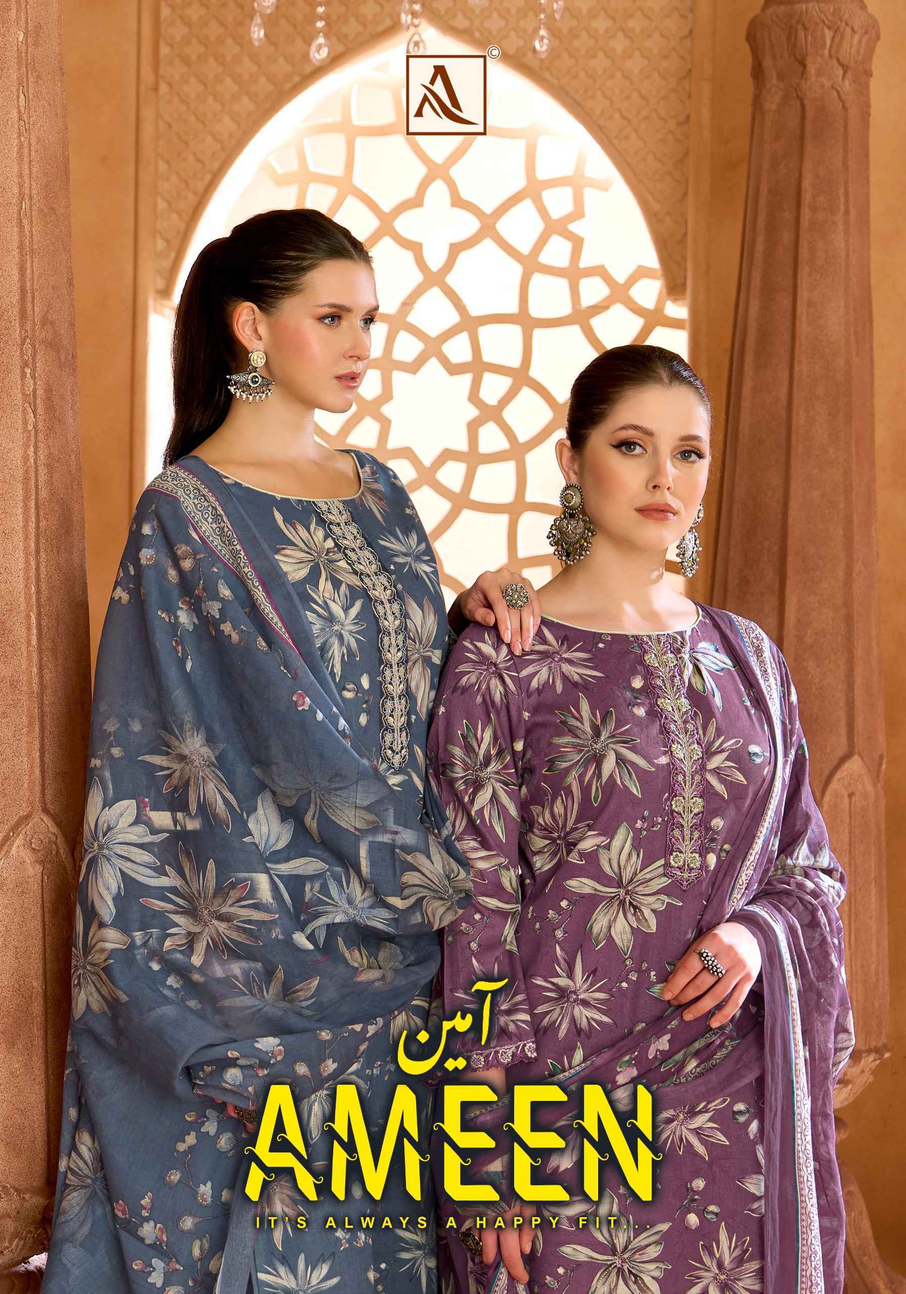 Alok Ameen Zam Cotton Dress Material 6 pcs Catalogue