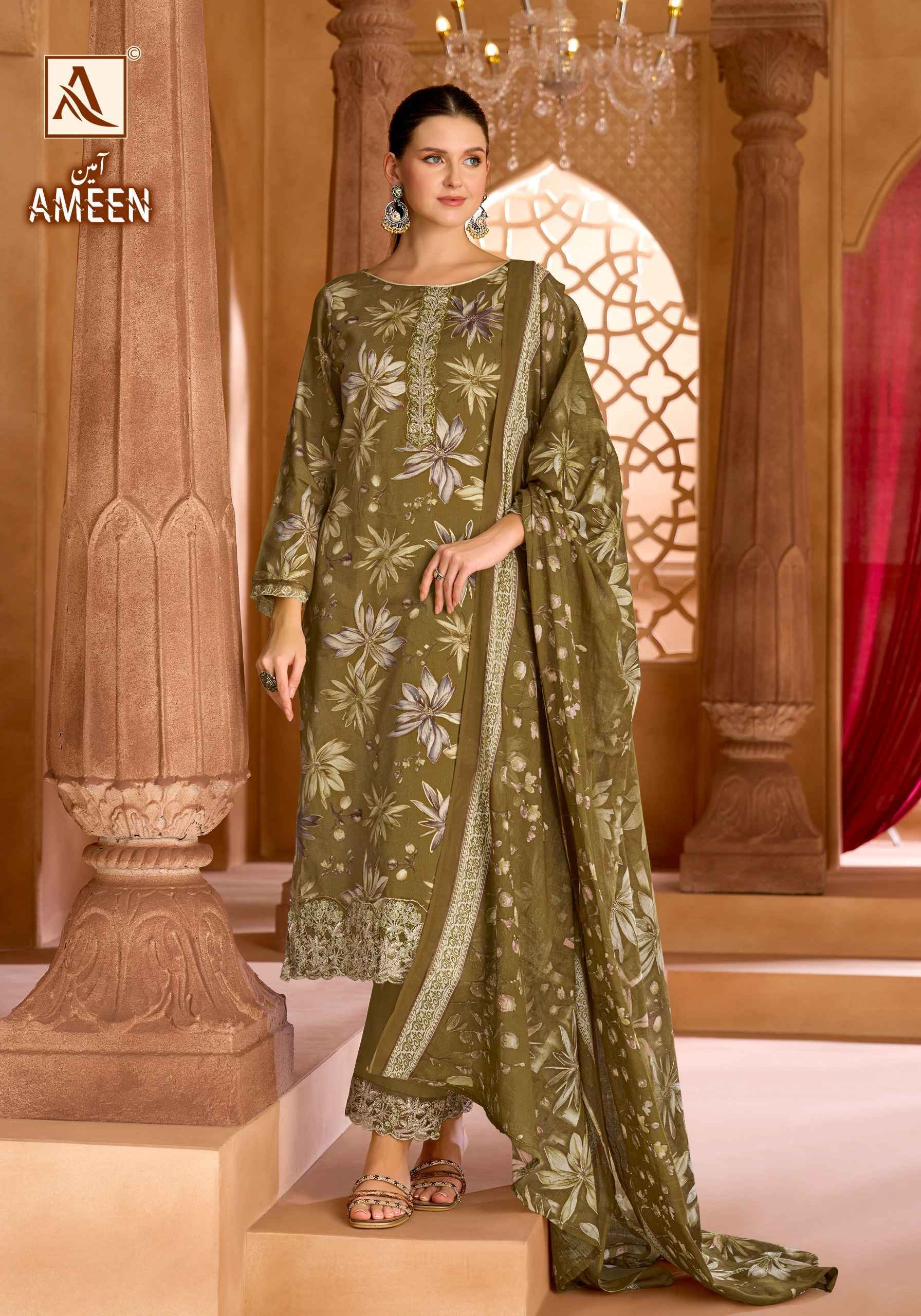 Alok Ameen Zam Cotton Dress Material 6 pcs Catalogue
