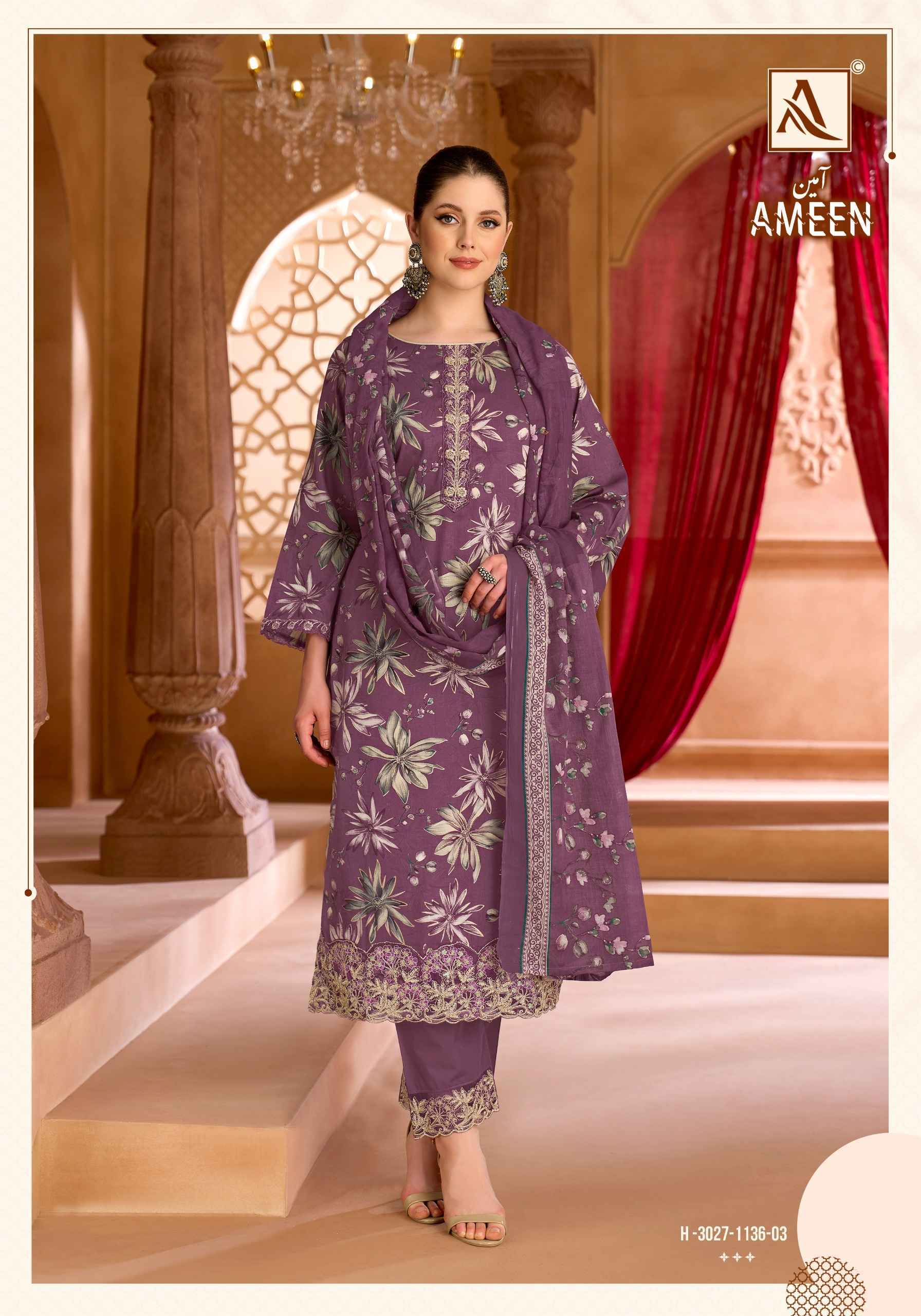 Alok Ameen Zam Cotton Dress Material 6 pcs Catalogue