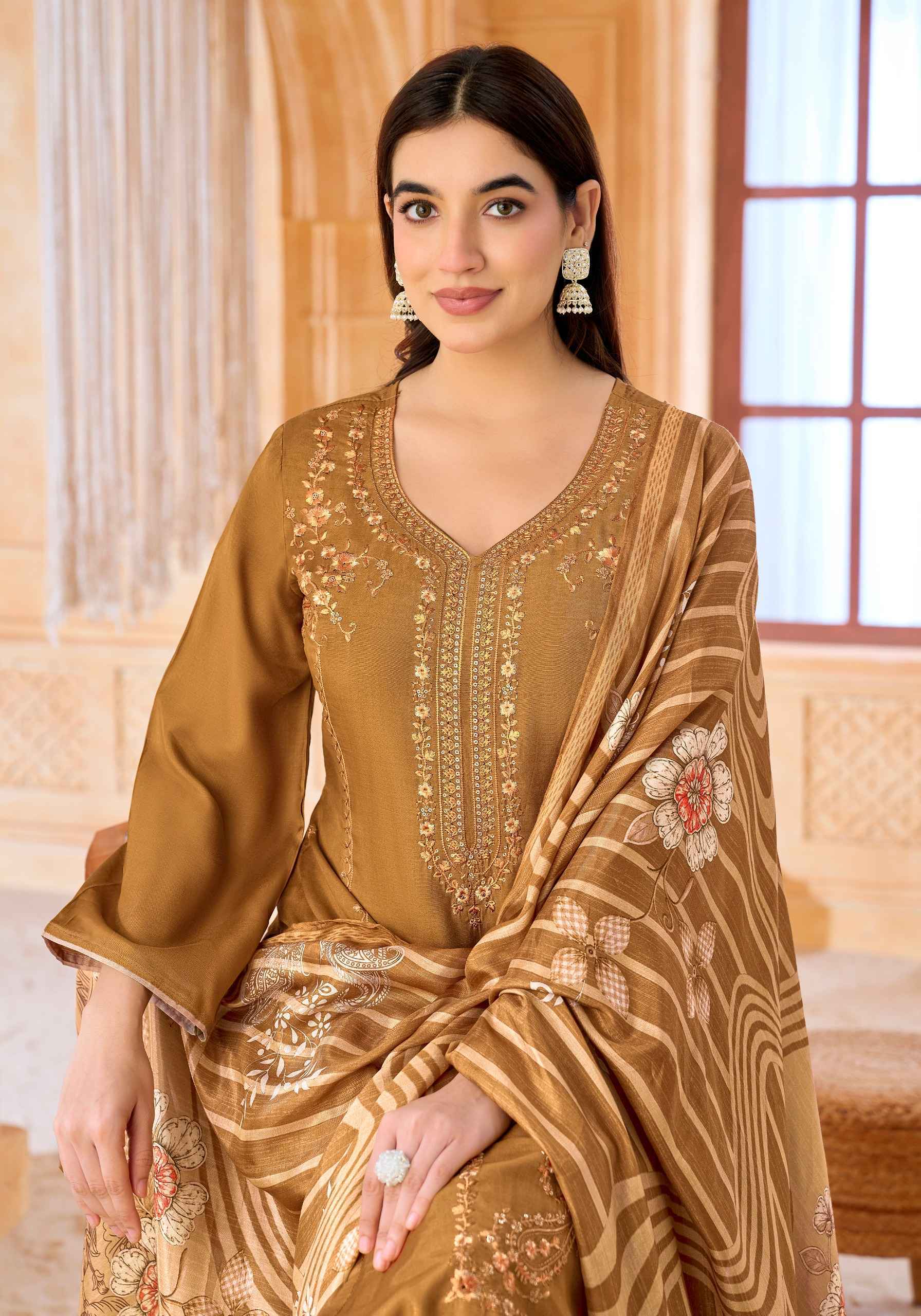 Alok Desi Girl Edition 6 Viscose Maslin Dress Material 4 pcs Catalogue