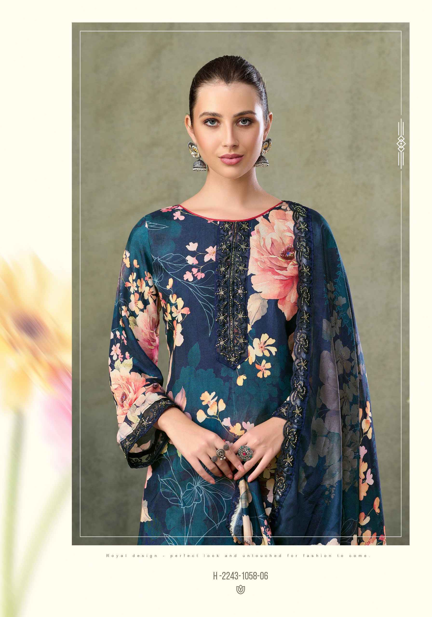 Alok Fariha Edition 7 Muslin Dress Material 8 pcs Catalogue