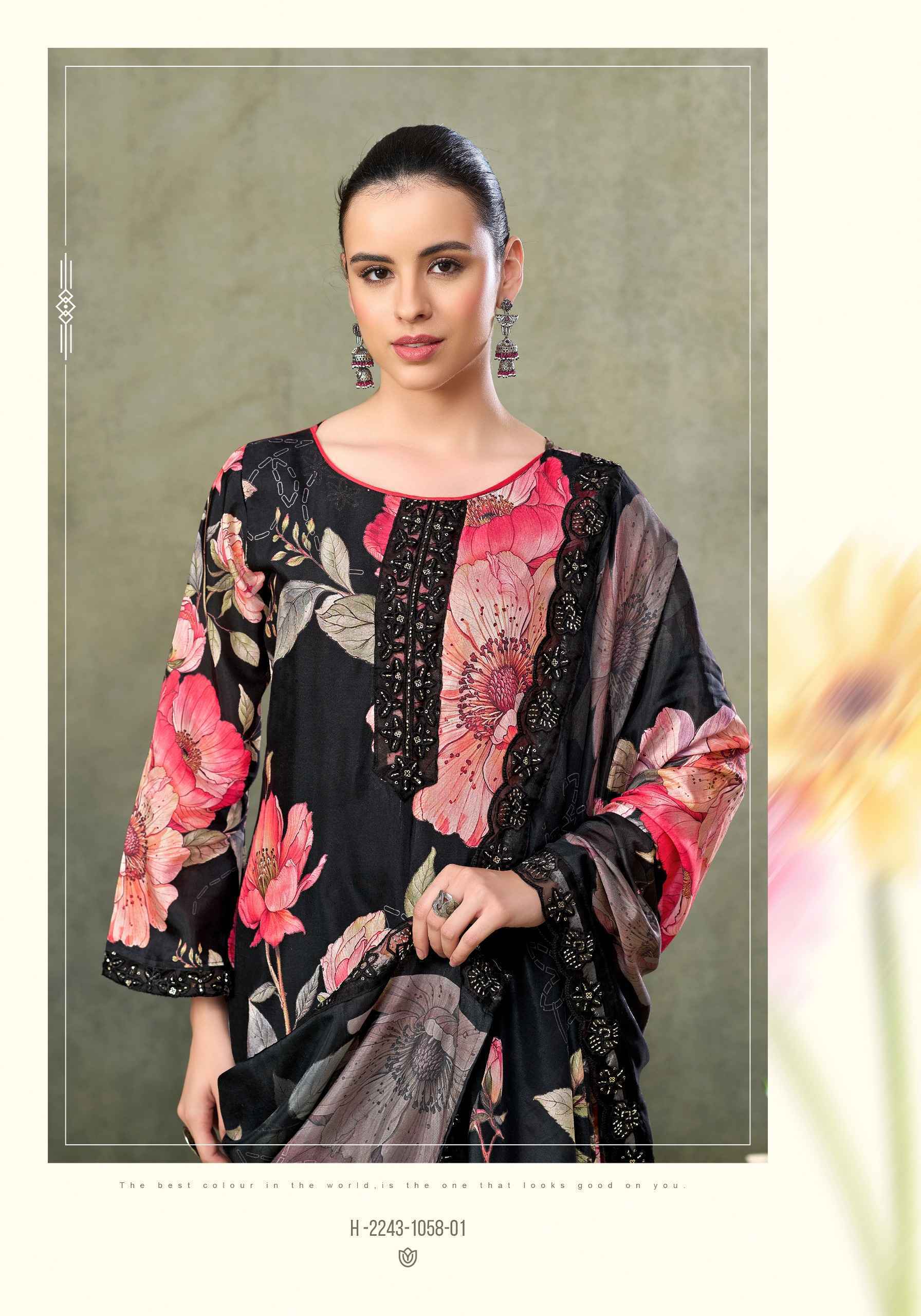 Alok Fariha Edition 7 Muslin Dress Material 8 pcs Catalogue