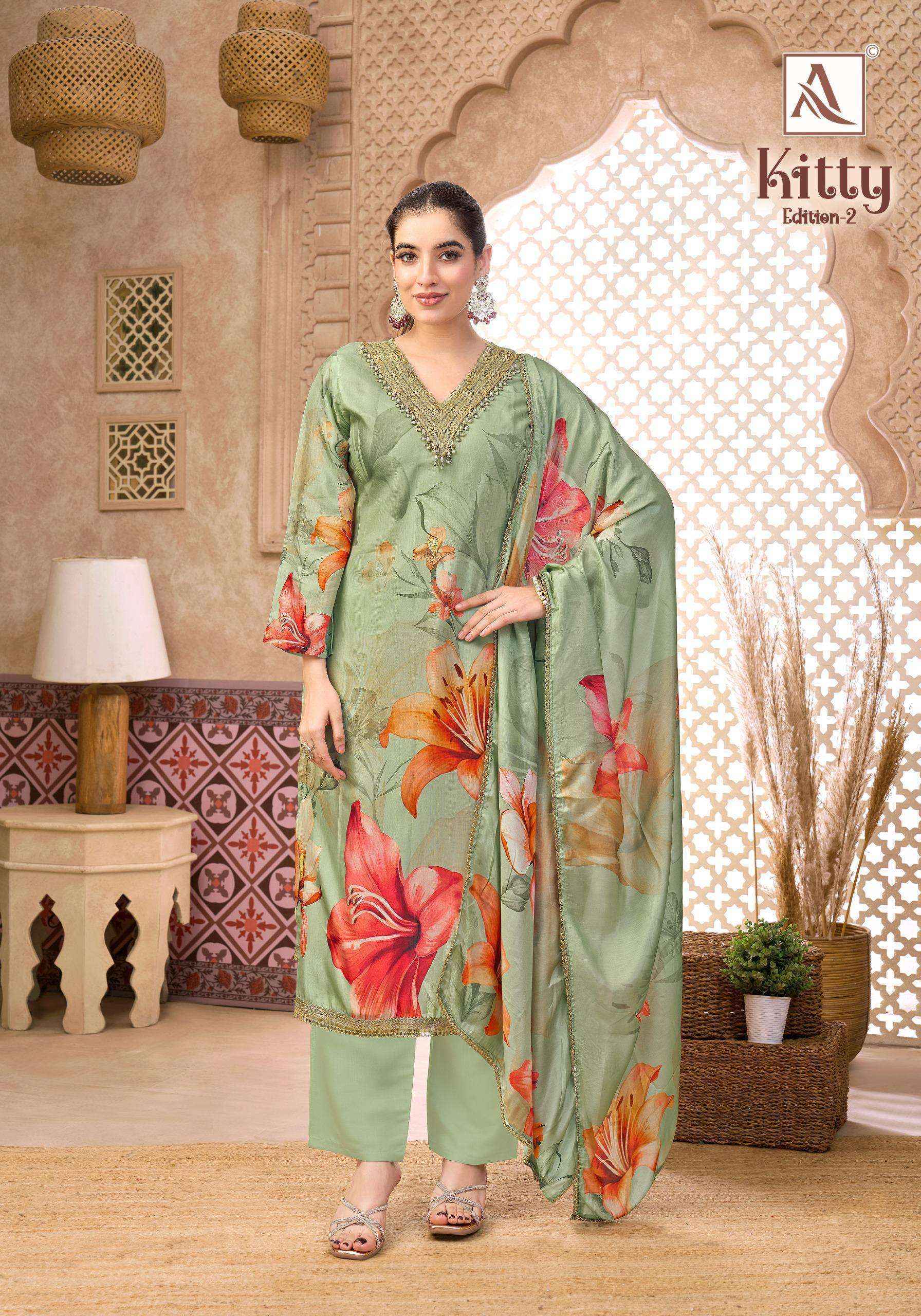 Alok Kitty Edition 2 Viscose Dress Material 6 pcs Catalogue