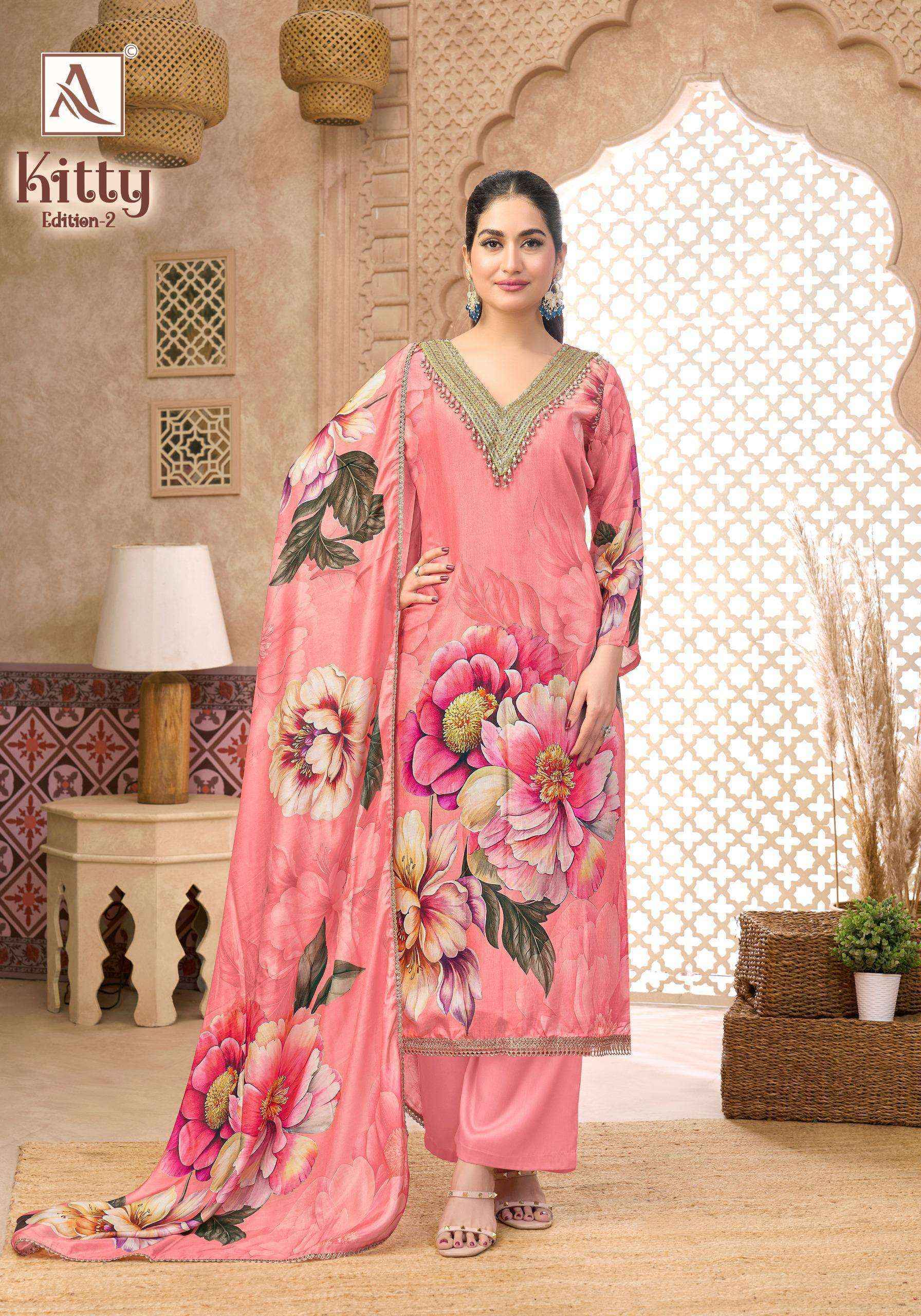 Alok Kitty Edition 2 Viscose Dress Material 6 pcs Catalogue