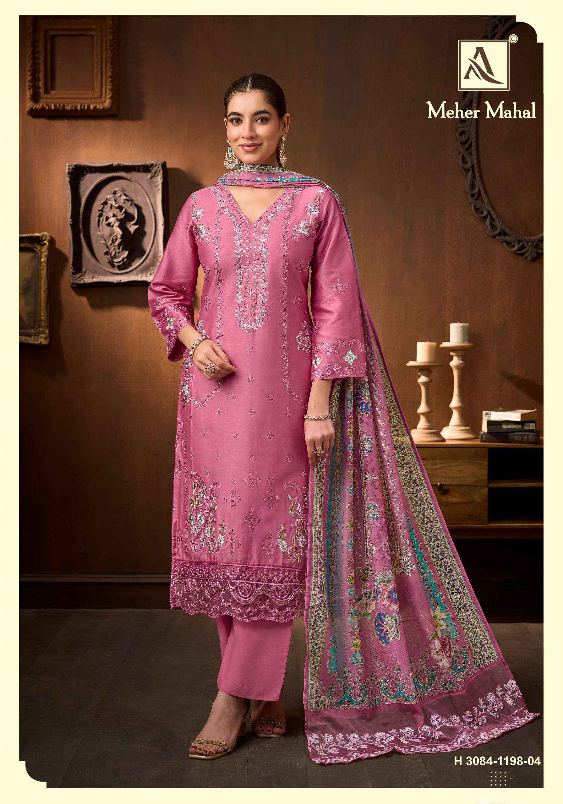 Alok Meher Mahal Jam Cotton Dress Material 4 pcs Catalogue