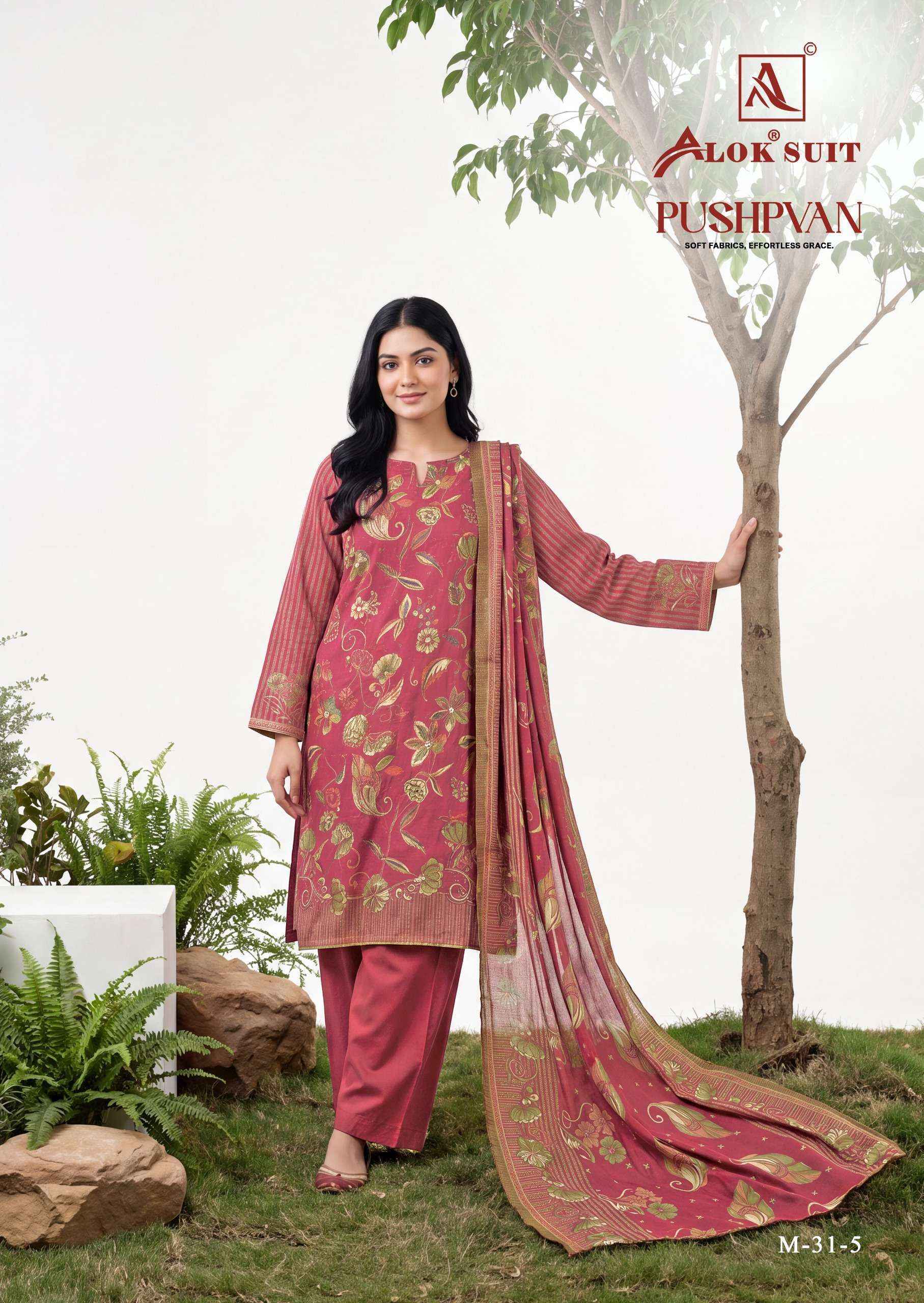 Alok Pushpvan Modal Dress Material 6 pcs Catalogue