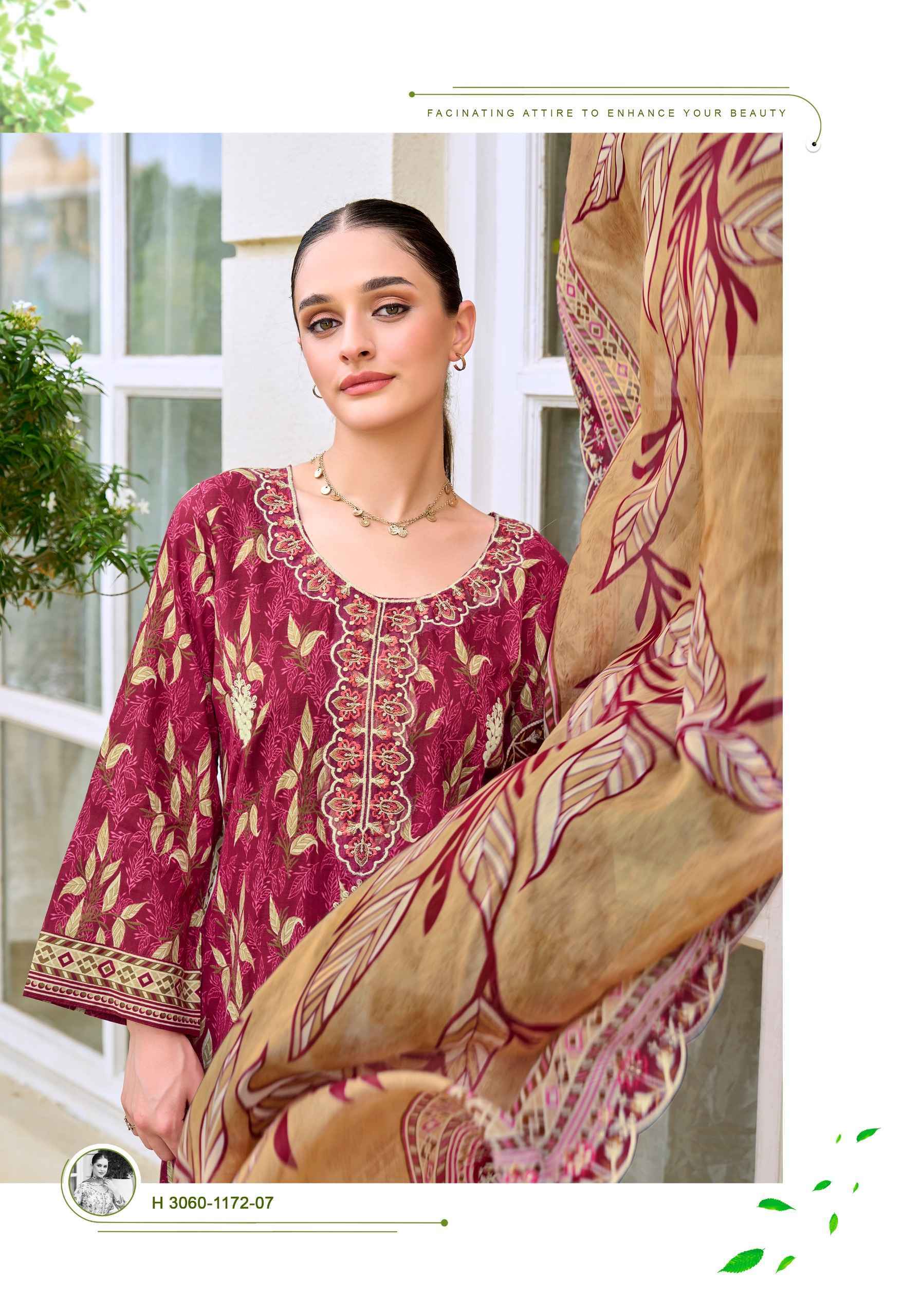 Alok Rabia Butt Cambric Cotton Dress Material 8 pcs Catalogue