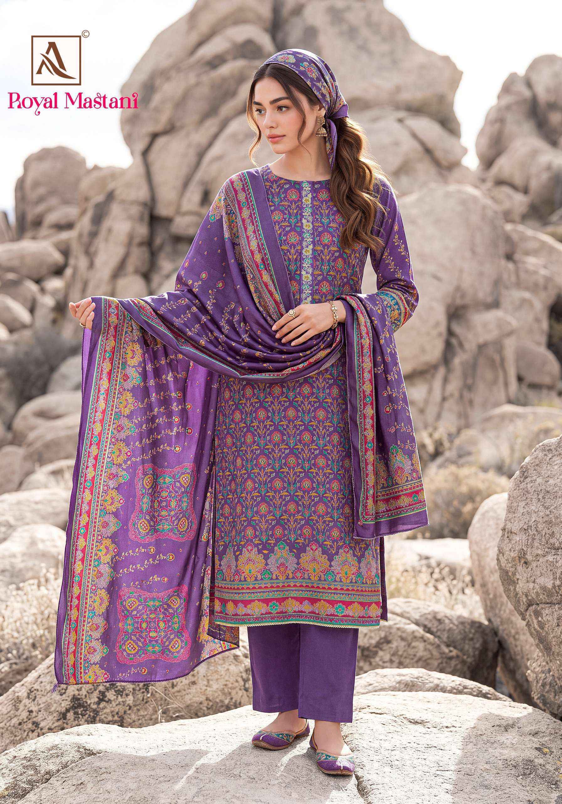 Alok Royal Mastani Viscose Dress Material 6 pcs Catalogue