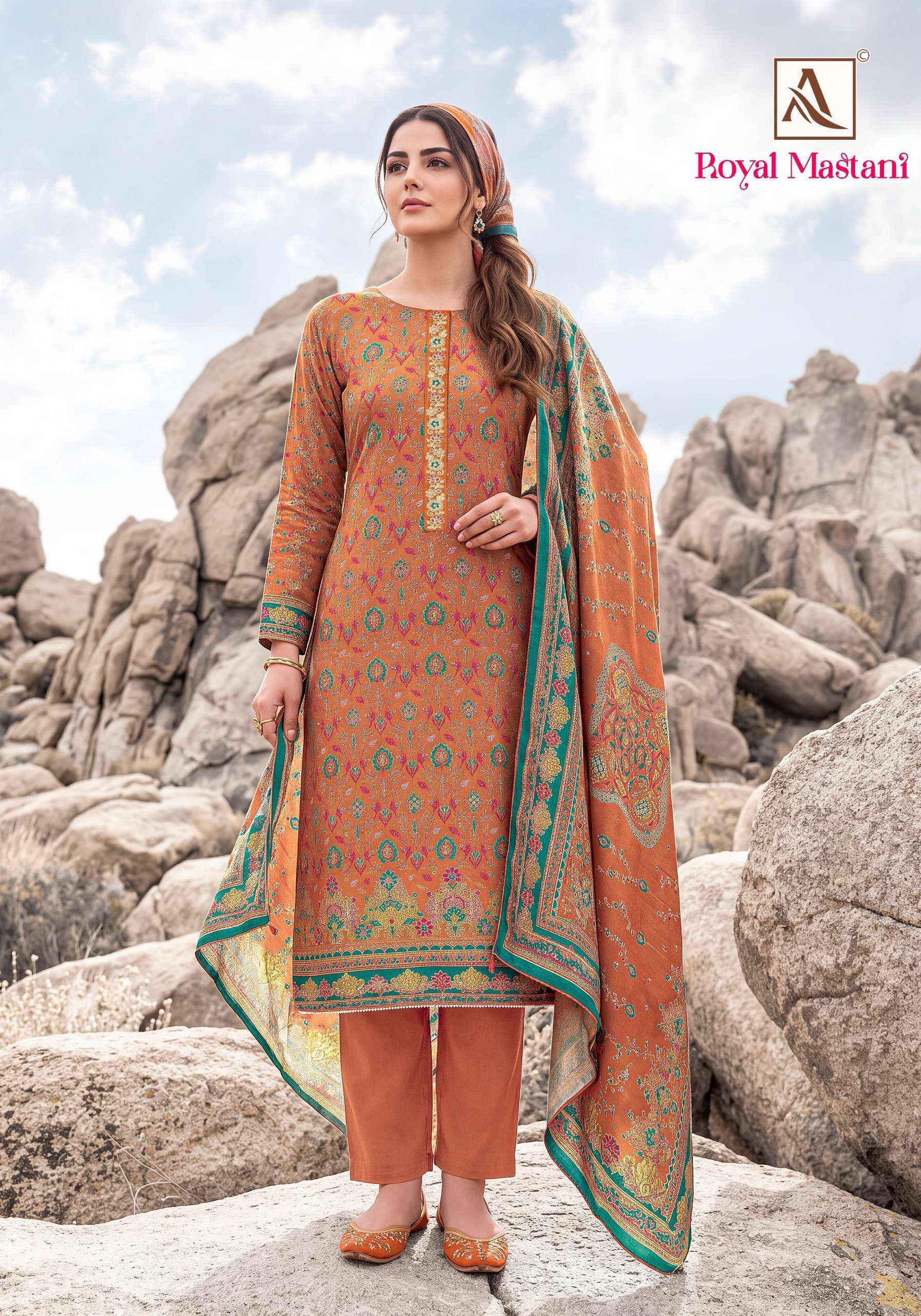 Alok Royal Mastani Viscose Dress Material 6 pcs Catalogue