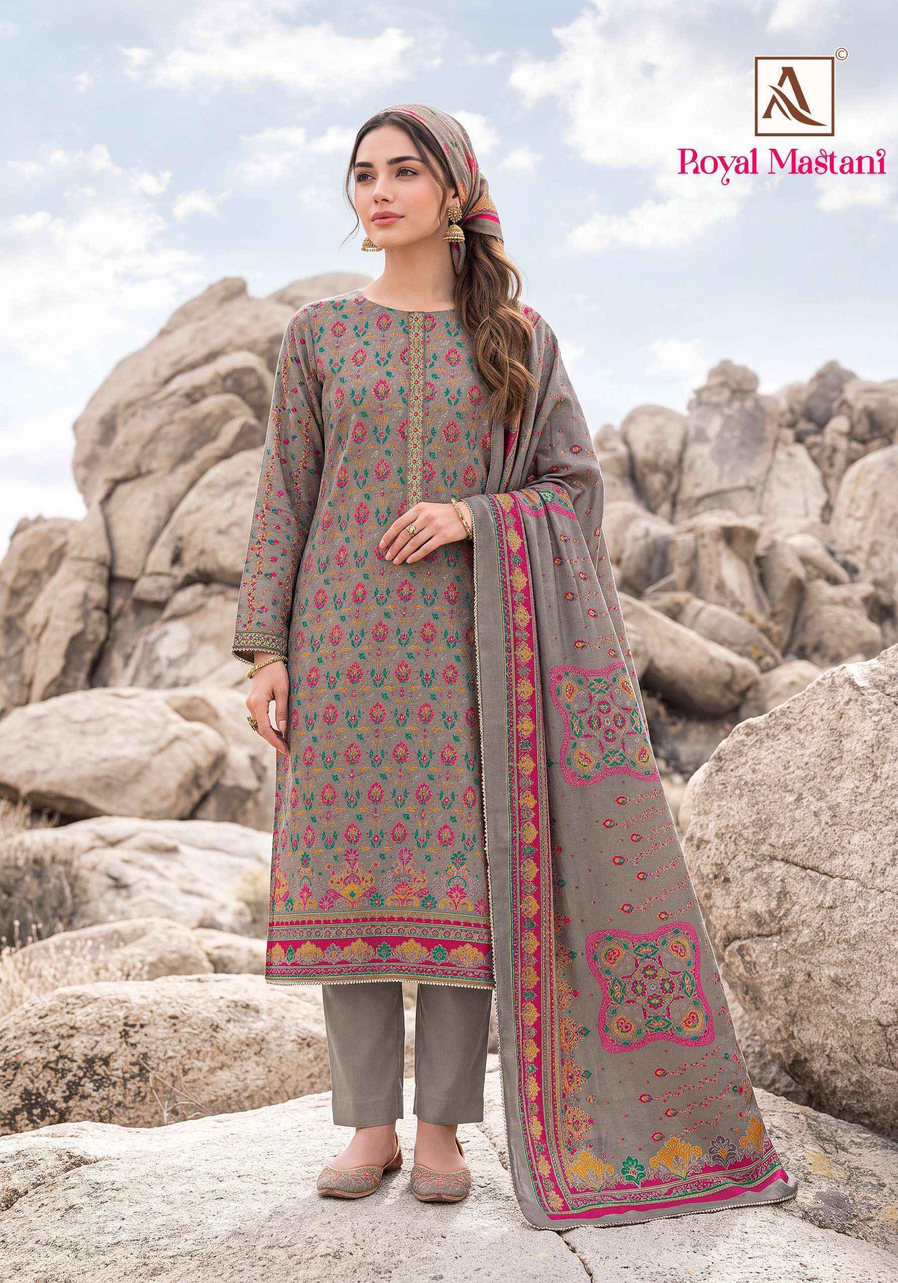 Alok Royal Mastani Viscose Dress Material 6 pcs Catalogue
