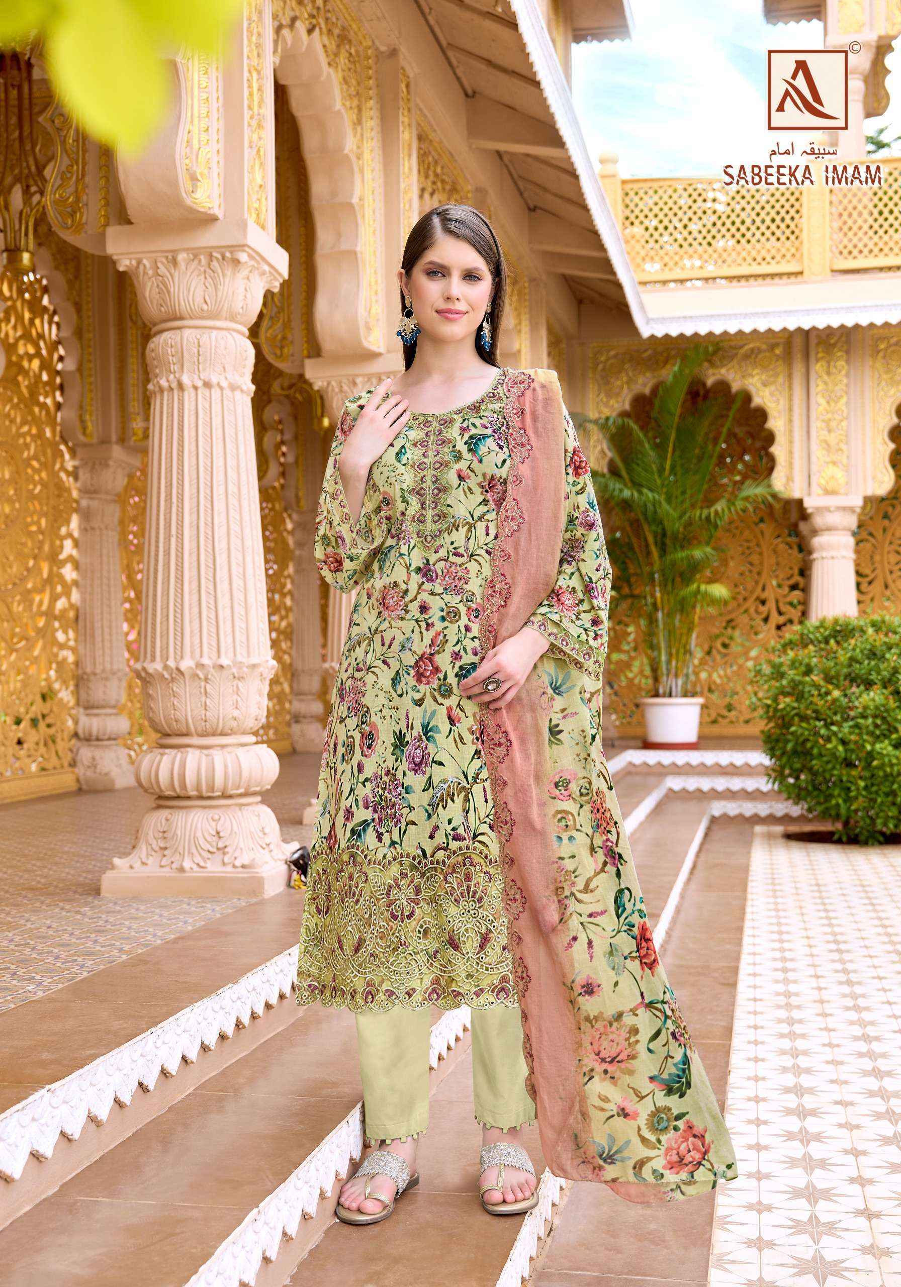 Alok Sabeeka Imam Cambric Cotton Dress Material 8 pcs Catalogue