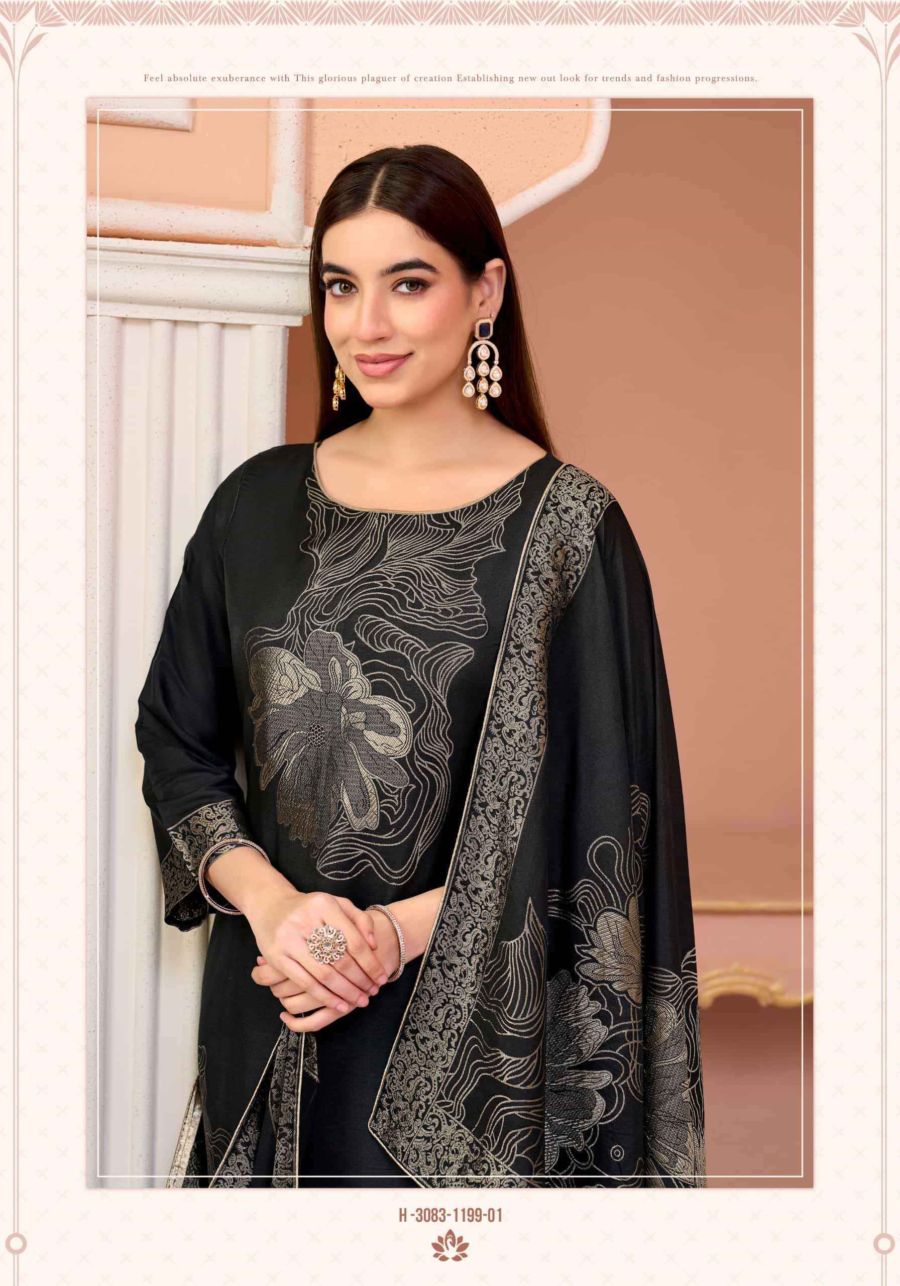 Alok Sargun Edition 7 Muslin Jacquard Dress Material 6 pcs Catalogue