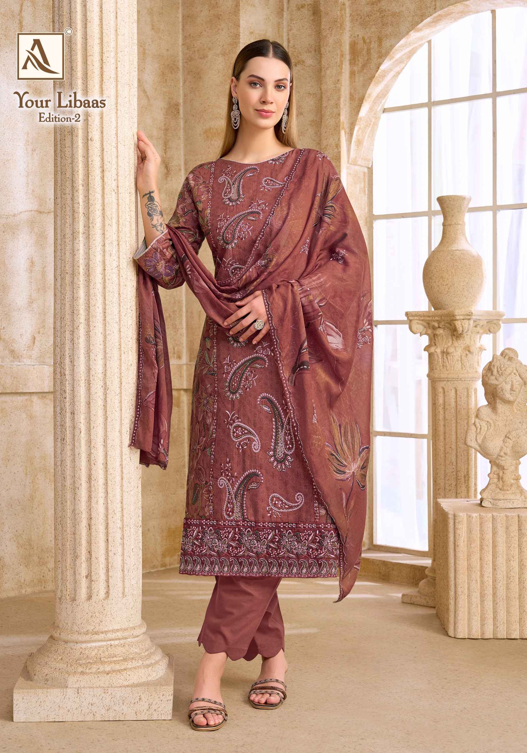 Alok Your Libaas Edition 2 Cambric Cotton Dress Material 6 pcs Catalogue