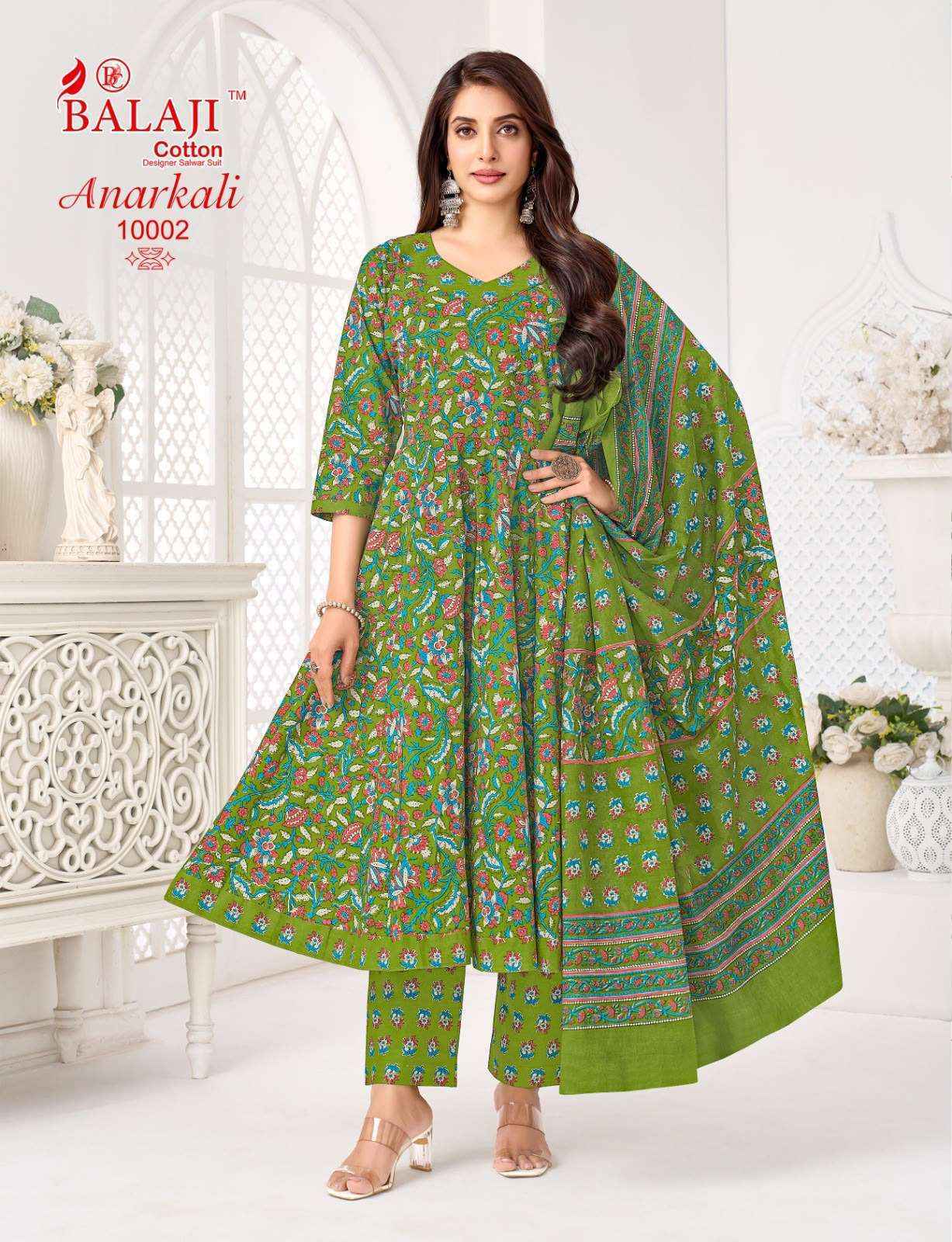 Balaji Anarkali Vol 10 Cotton Kurti Combo 8 pcs Catalogue