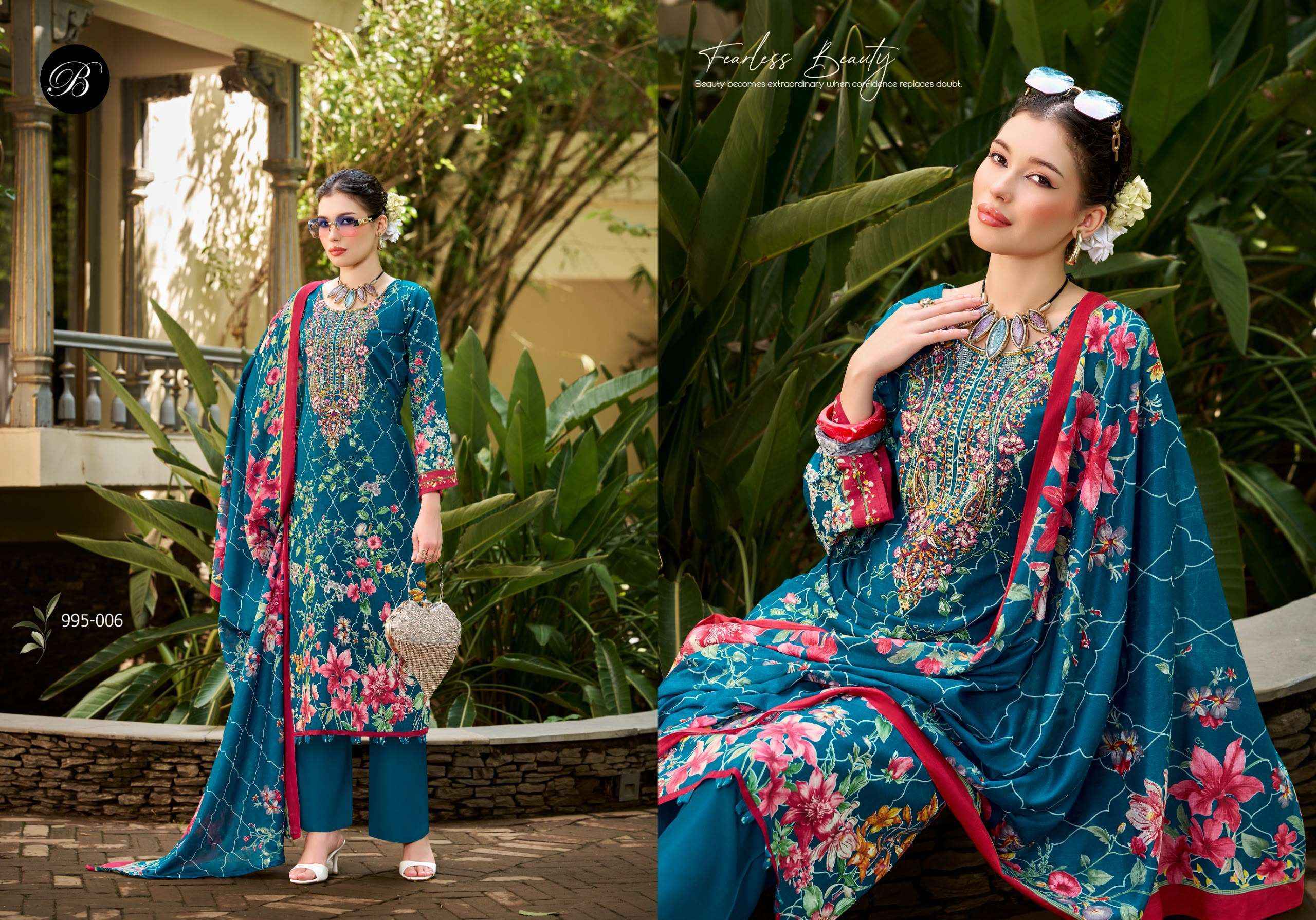Belliza Naira Vol 153 Cotton Dress Material 8 pcs Cataloge