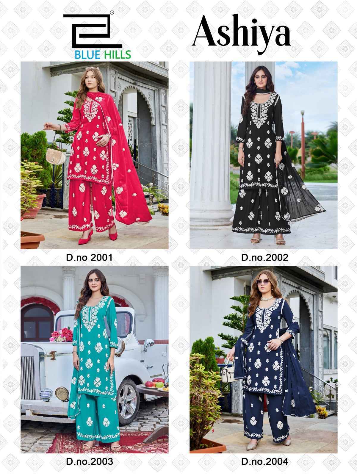 Blue Hills Ashiya Rayon Kurti Combo 4 pcs Catalogue