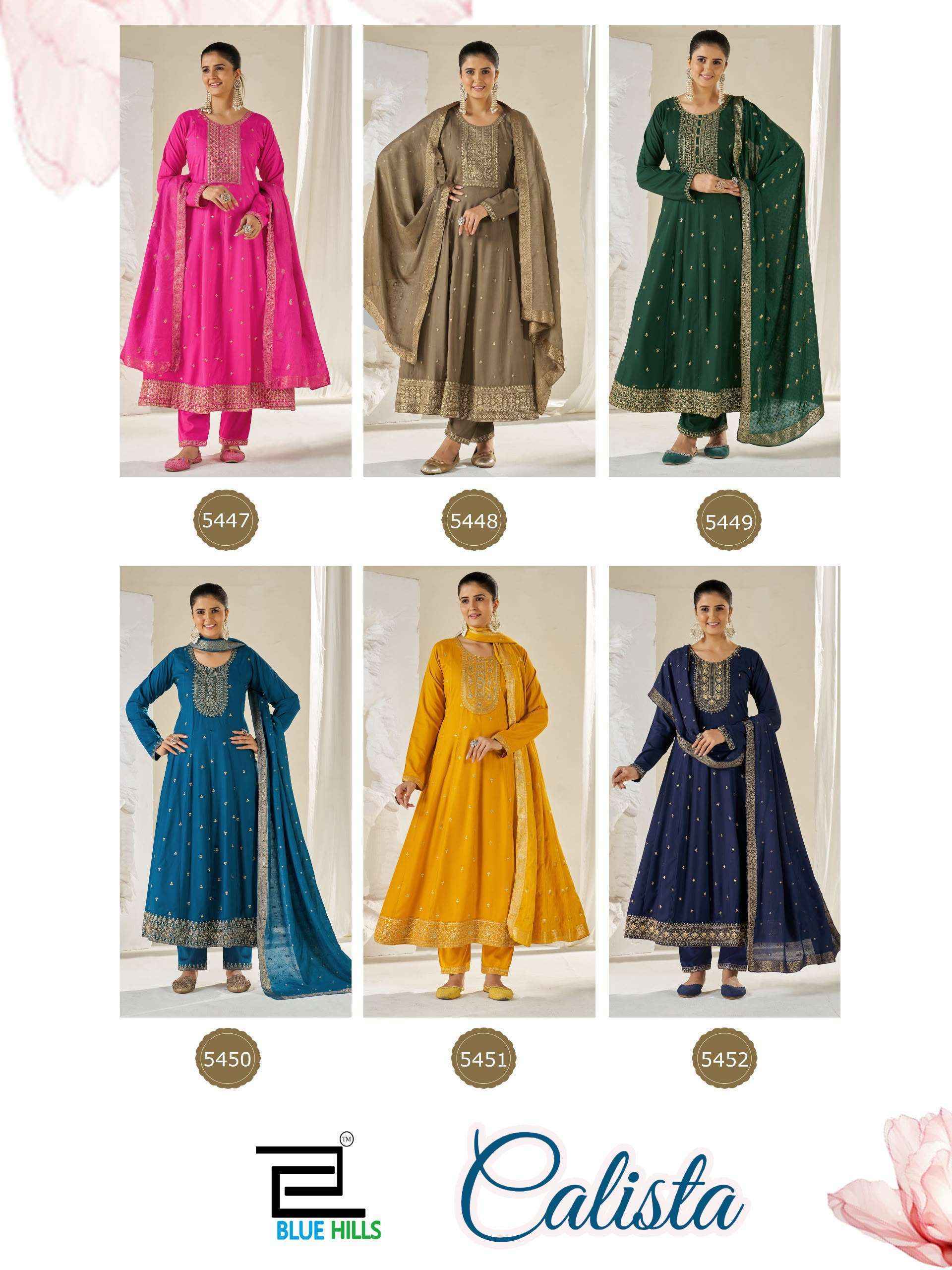 Blue Hills Calista Rayon Kurti Combo 6 pcs Catalogue