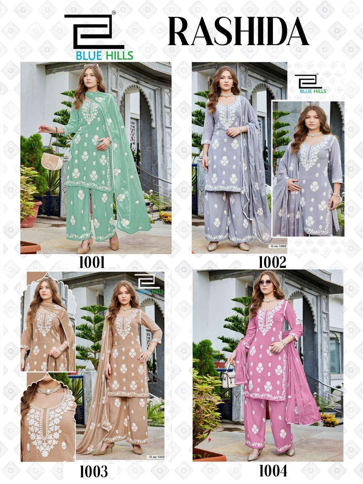 Blue Hills Rashida Rayon Kurti Combo 4 pcs Catalogue