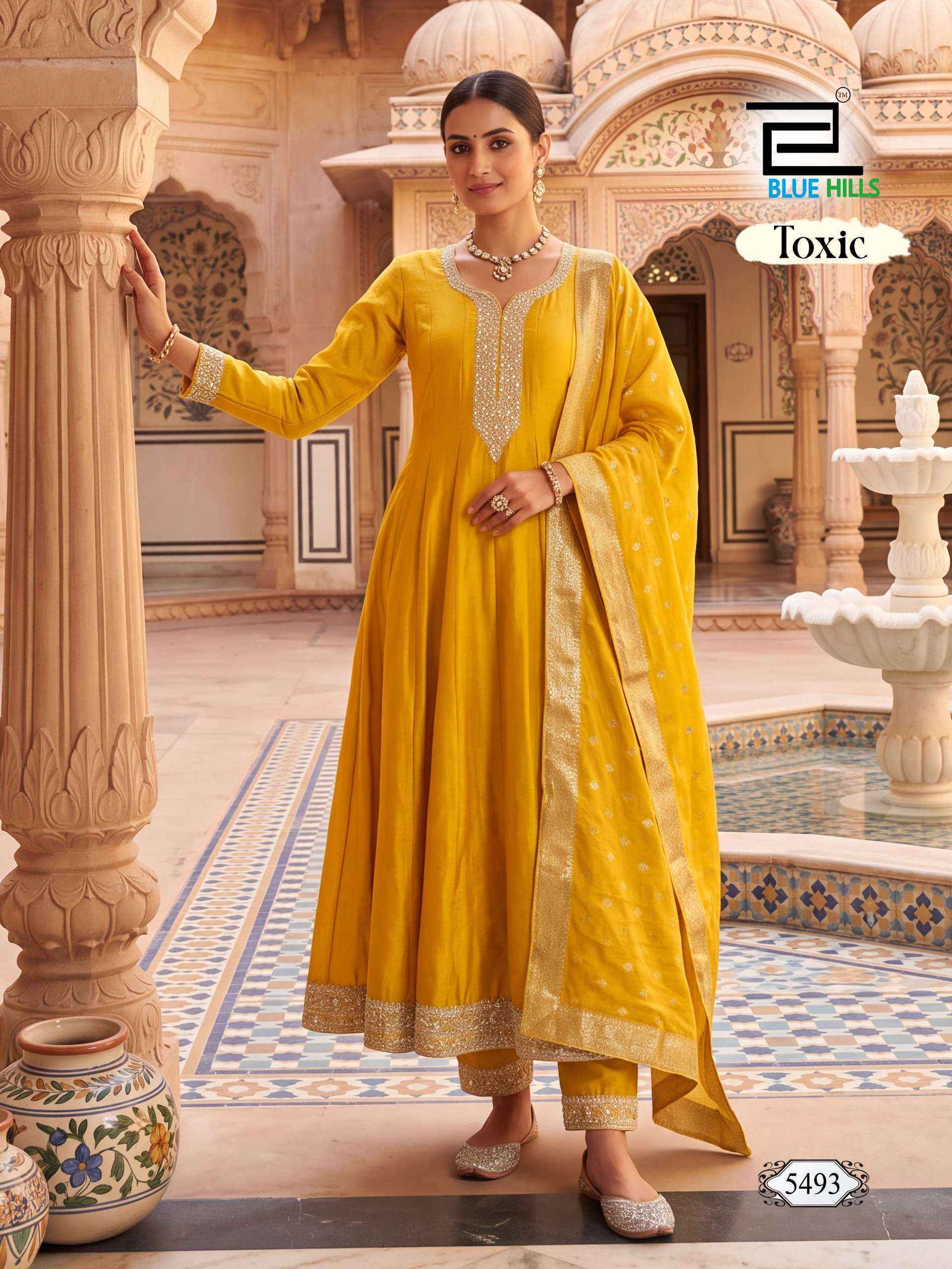Blue Hills Toxic Silk Kurti Combo 4 pcs Catalogue