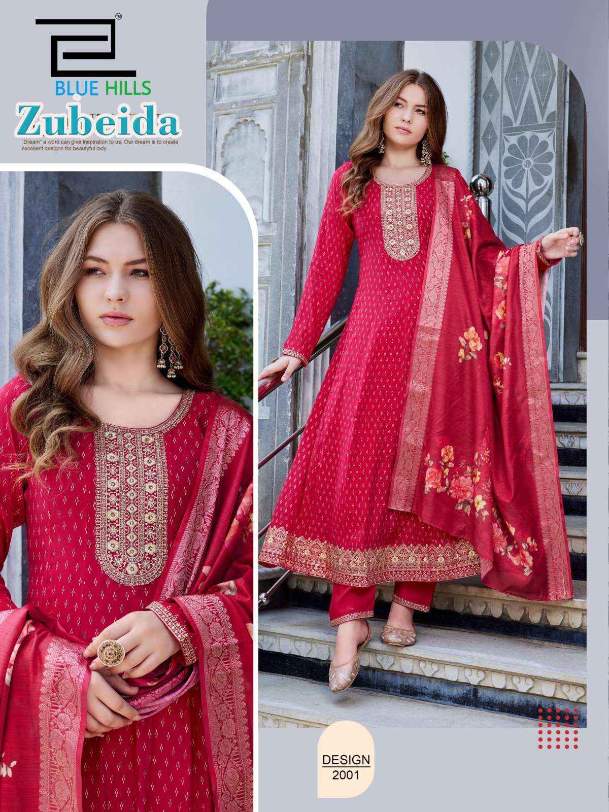Blue Hills Zubeida Chanderi Silk Kurti Combo 4 pcs Catalogue