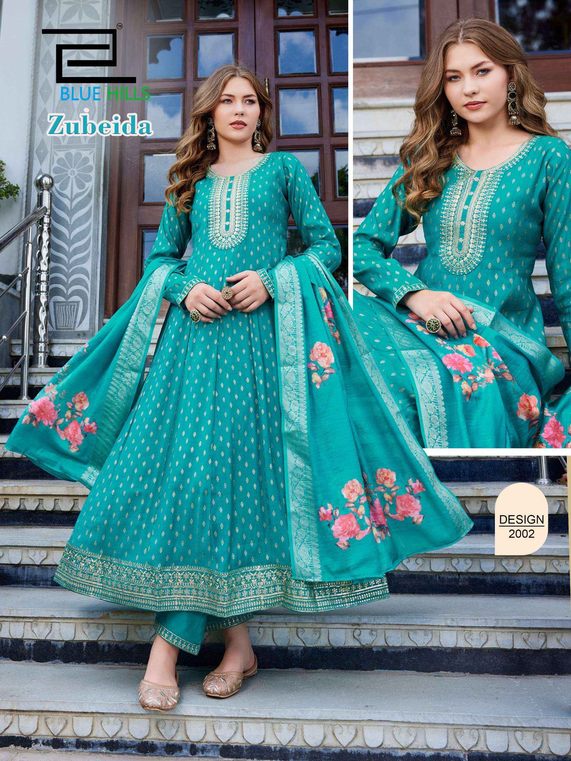 Blue Hills Zubeida Chanderi Silk Kurti Combo 4 pcs Catalogue