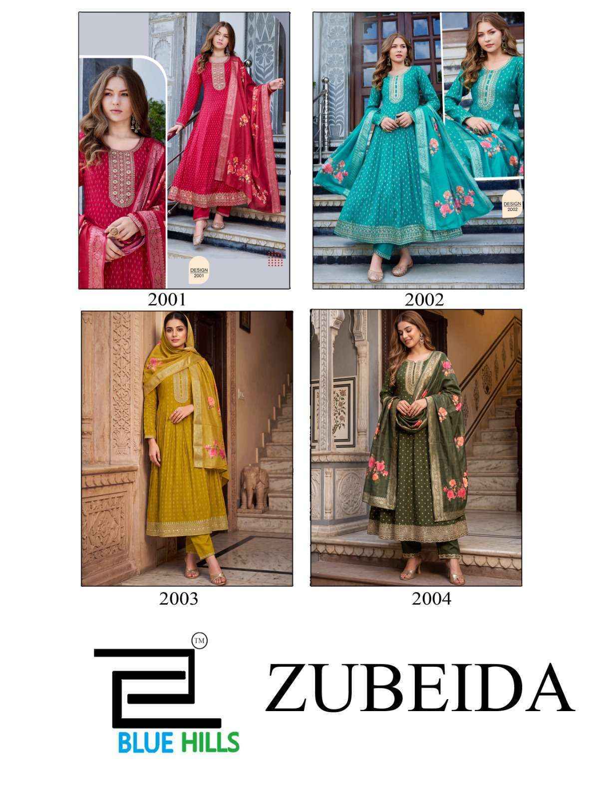 Blue Hills Zubeida Chanderi Silk Kurti Combo 4 pcs Catalogue