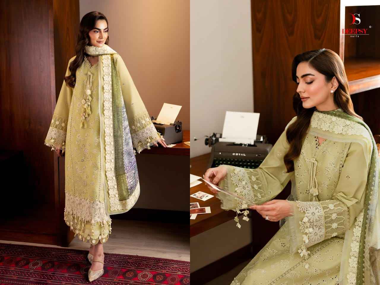 Deepsy Jade Couture Cotton Dress Material 6 pcs Catalogue
