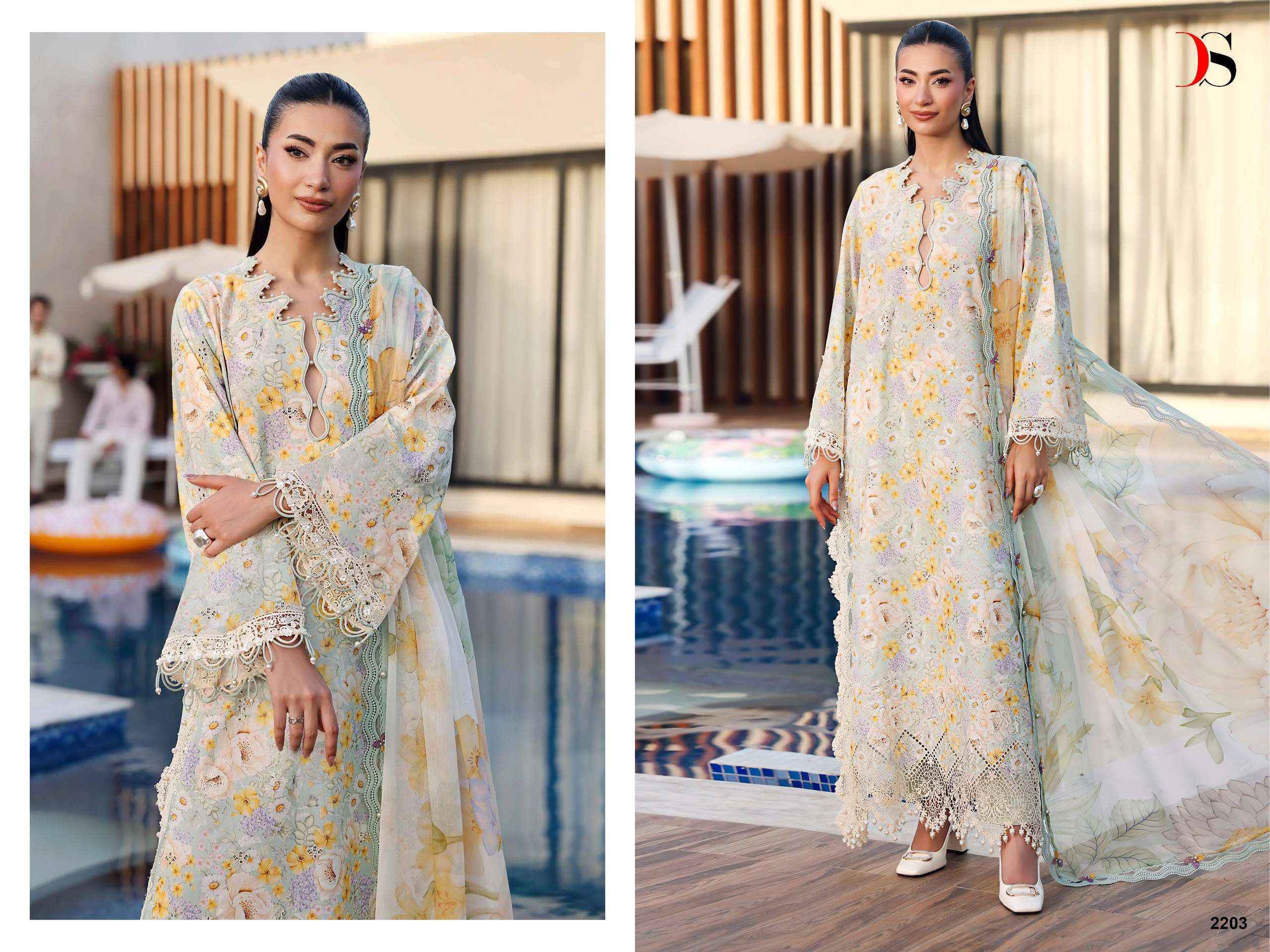 Deepsy Maria B M Print Vol 9 Cotton Dress Material 8 pcs Catalogue